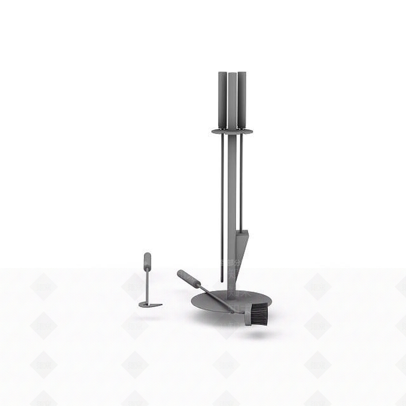 现代壁炉工具3D模型下载【ID:1195625311】