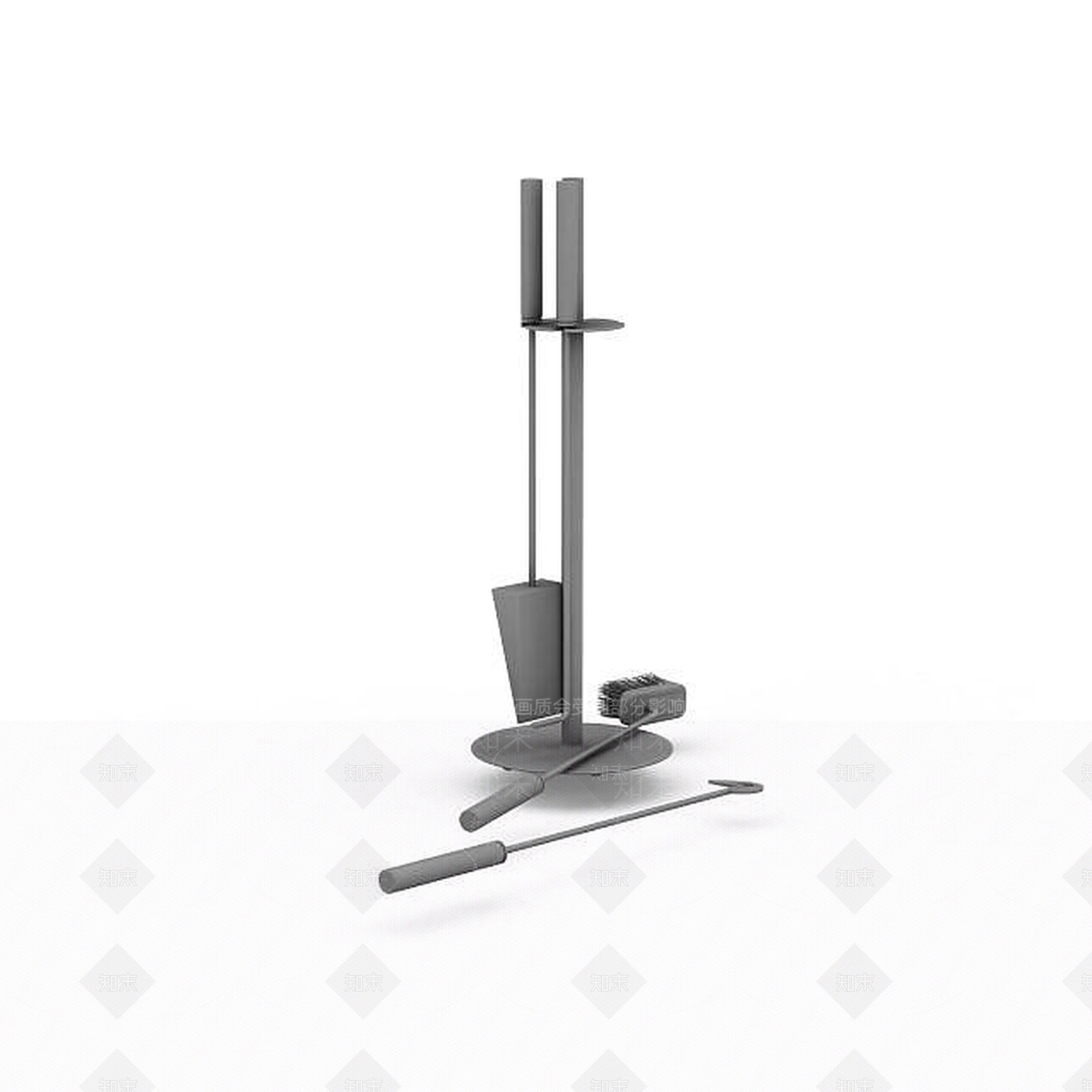 现代壁炉工具3D模型下载【ID:1195625311】