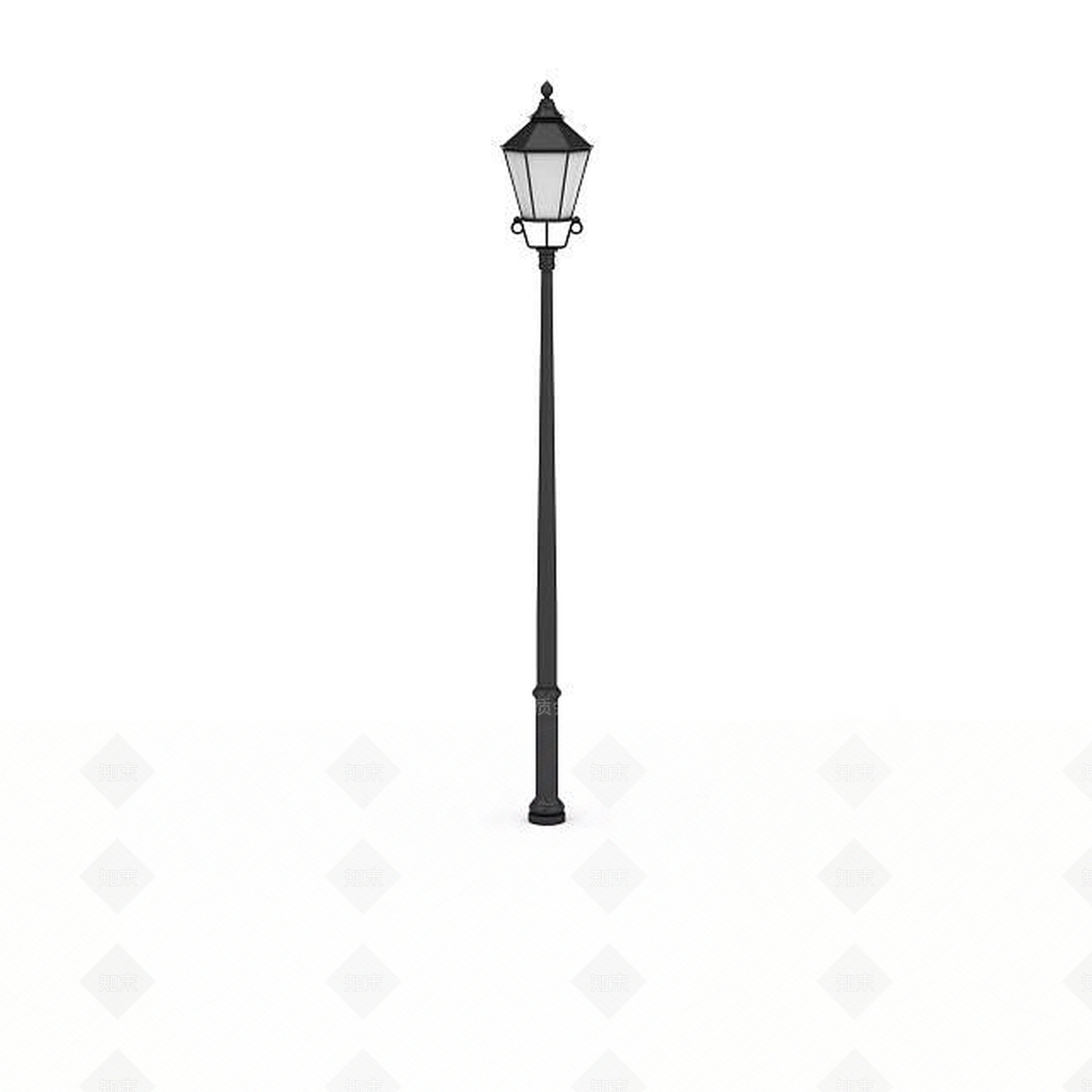 现代别墅路灯3D模型下载【ID:1195625931】
