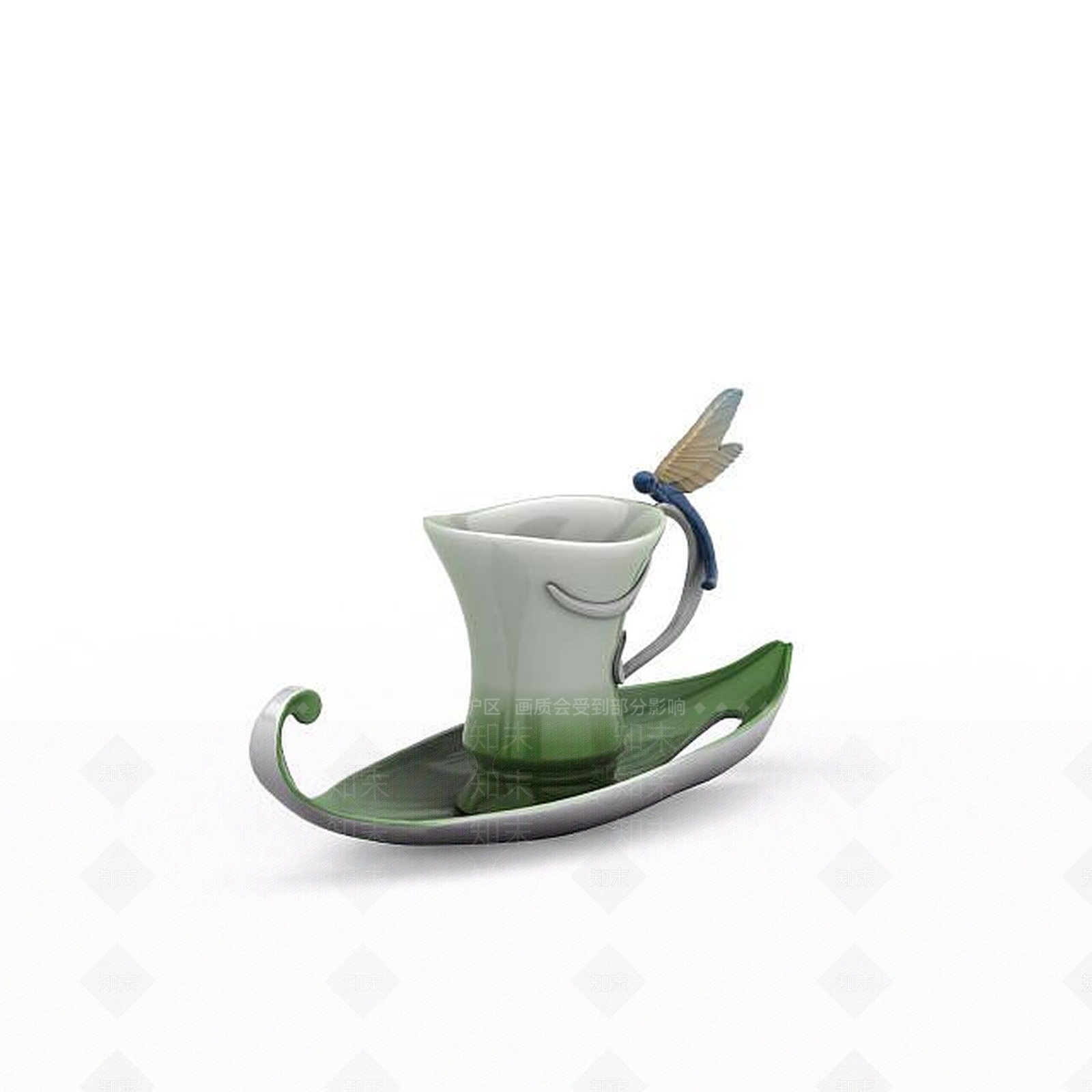 现代创意茶杯3D模型下载【ID:1195629002】