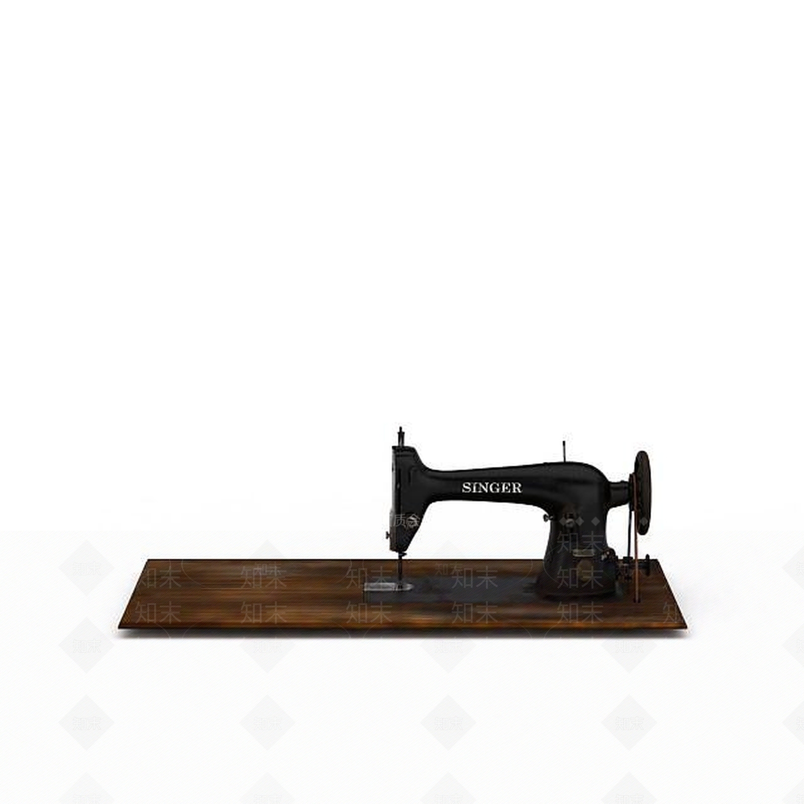 现代老式缝纫机3D模型下载【ID:1195629045】