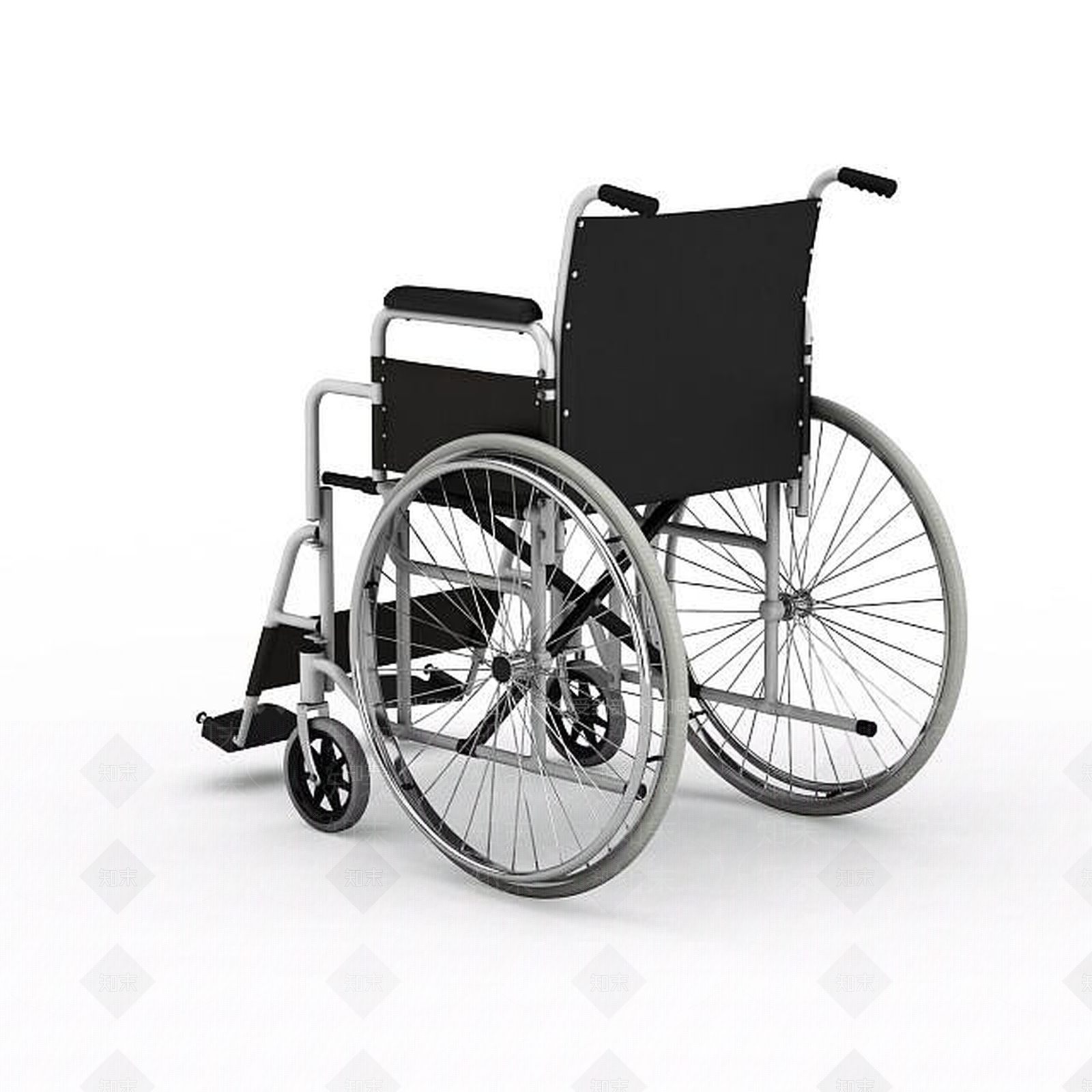 现代轮椅3D模型下载【ID:1195629283】