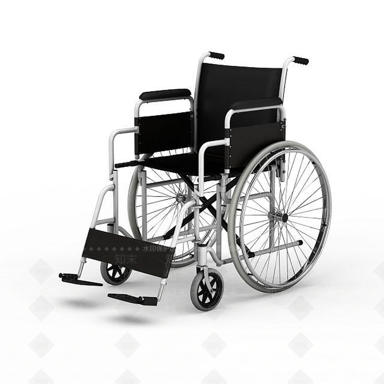现代轮椅3D模型下载【ID:1195629283】