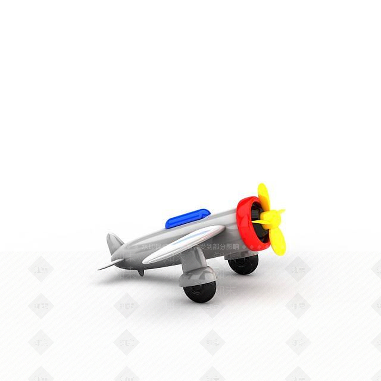 现代玩具飞机3D模型下载【ID:1195629470】