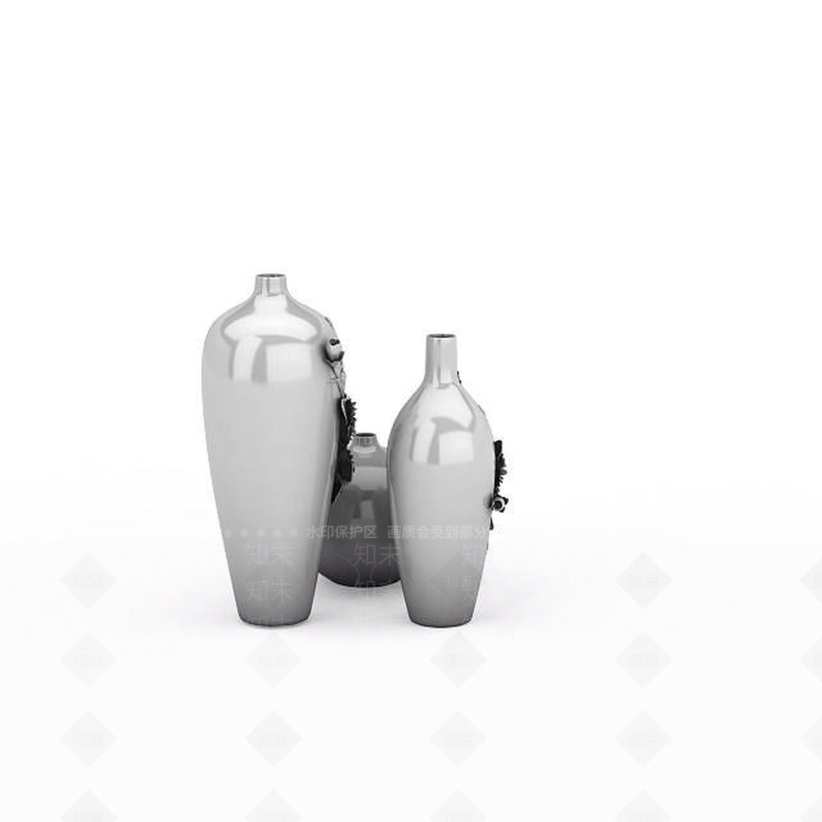 现代玻璃瓶子3D模型下载【ID:1195631582】