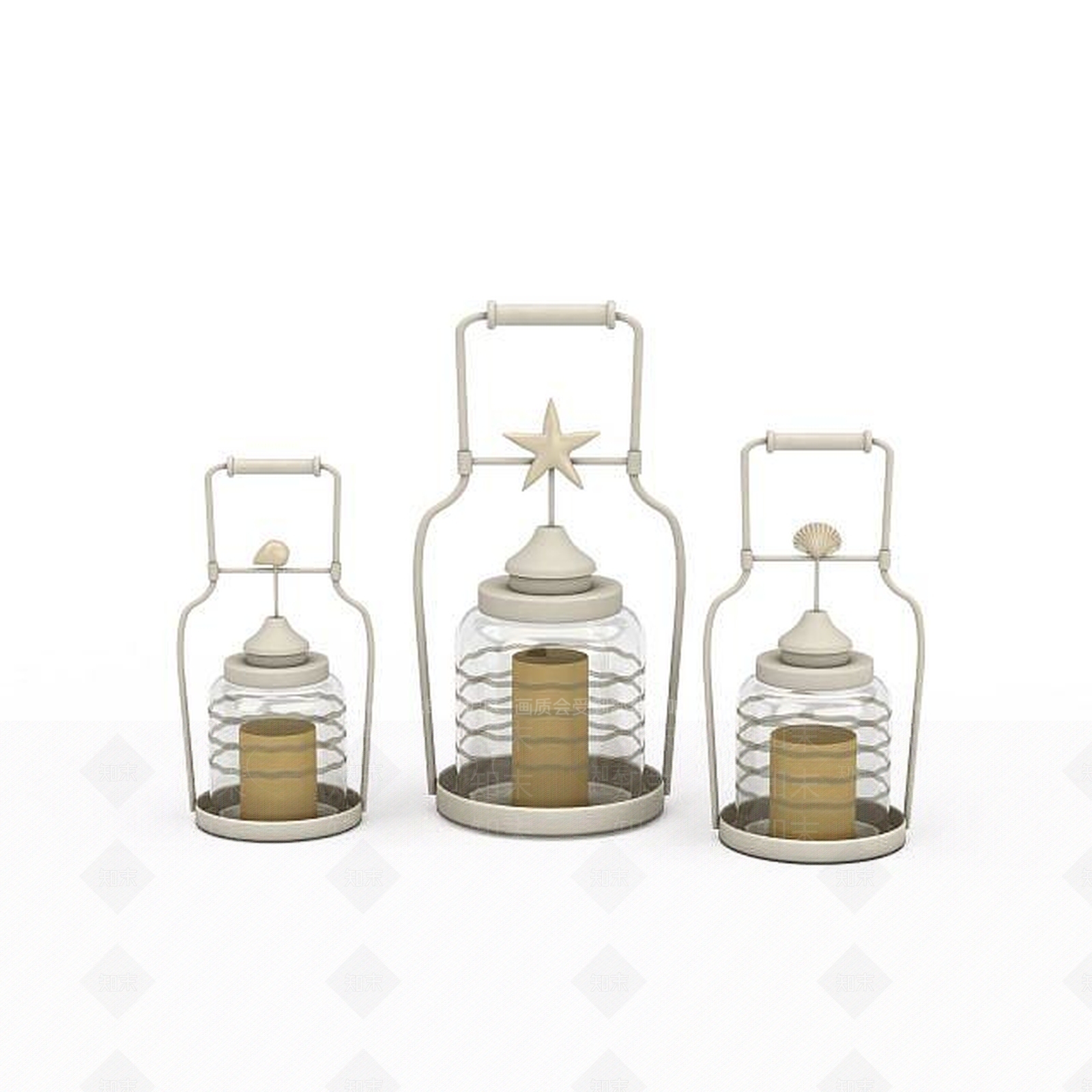 现代老版煤油灯3D模型下载【ID:1195631906】