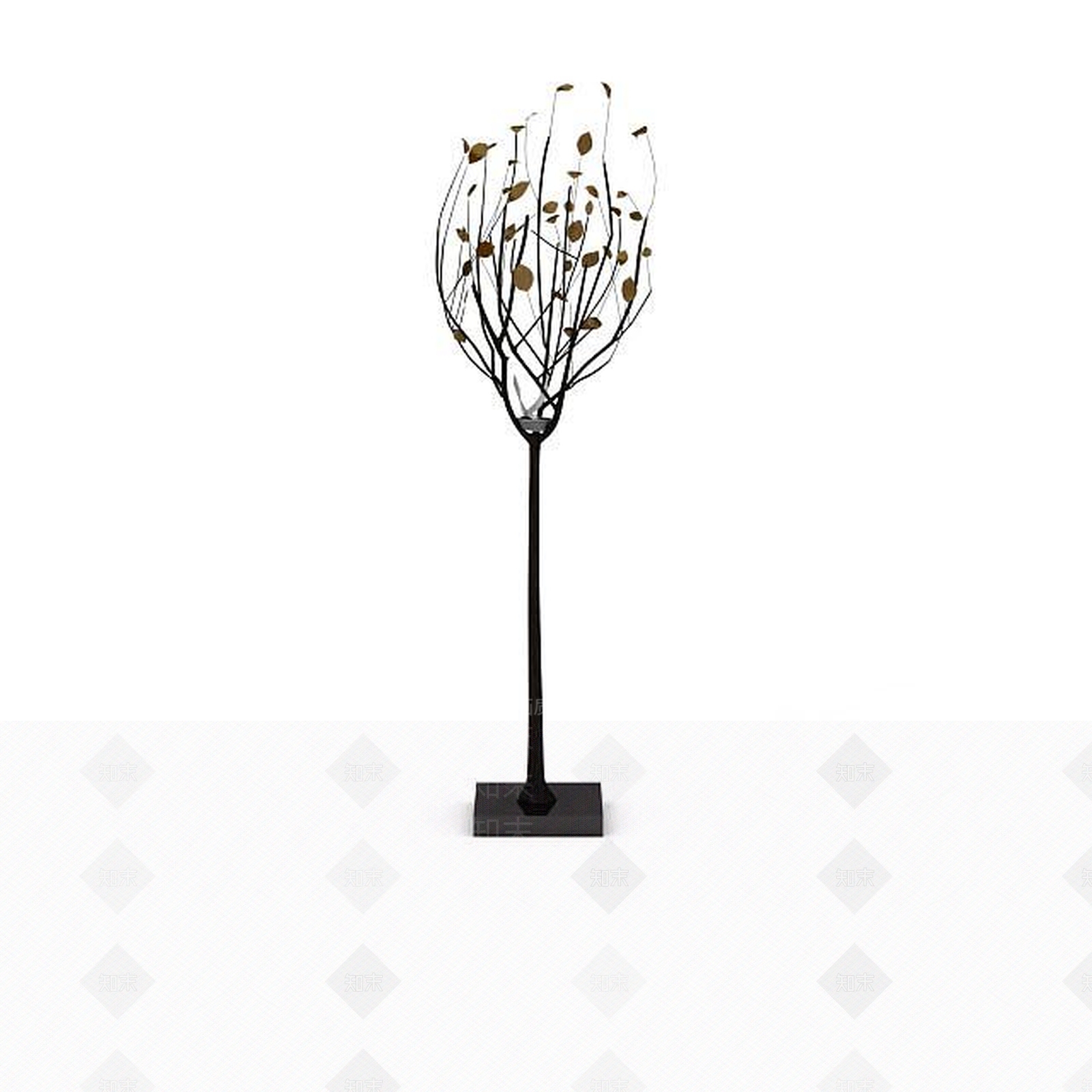 现代装饰树3D模型下载【ID:1195632019】