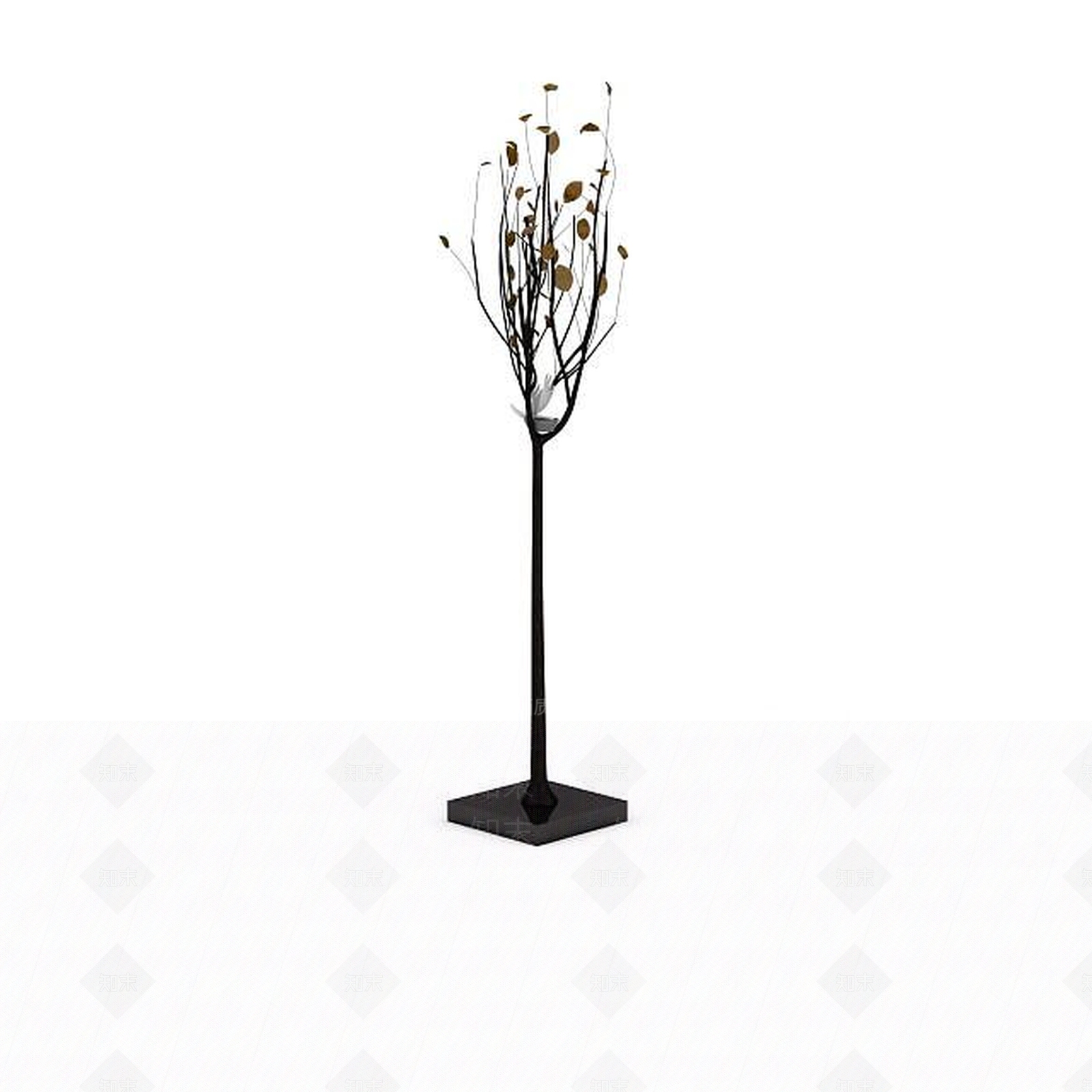 现代装饰树3D模型下载【ID:1195632019】