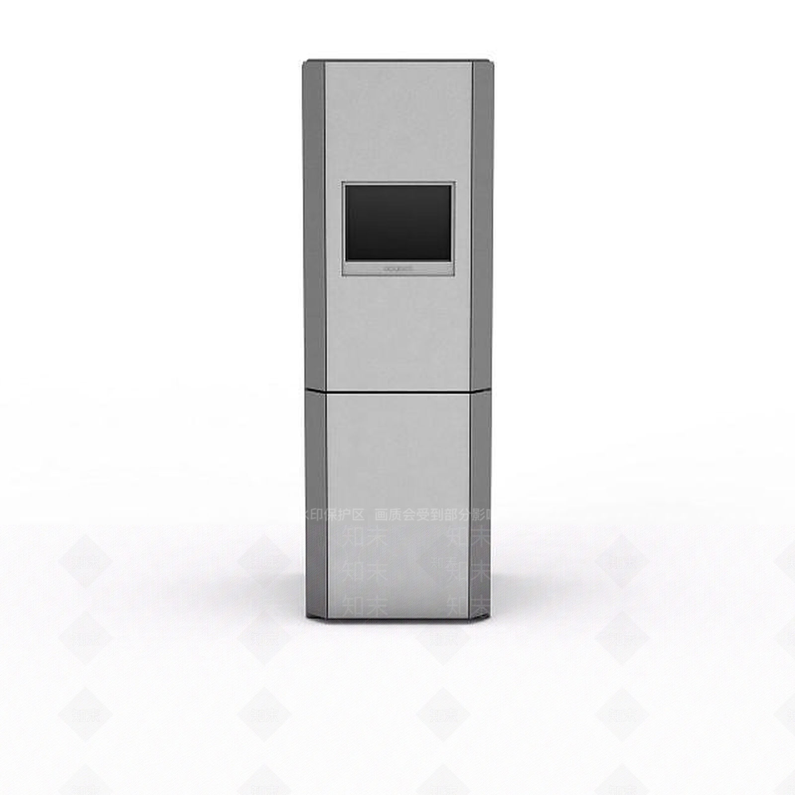 现代家用电冰箱3D模型下载【ID:1195632374】