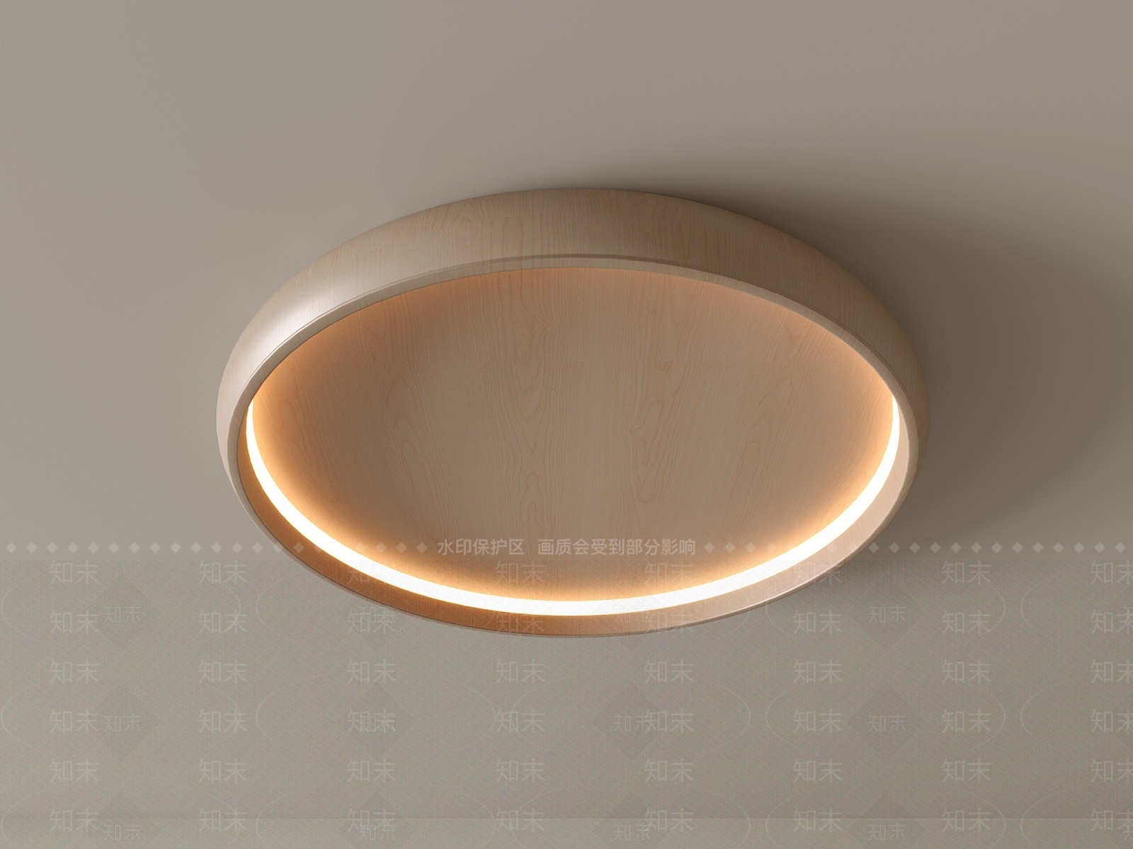 现代吸顶灯3D模型下载【ID:1195633688】