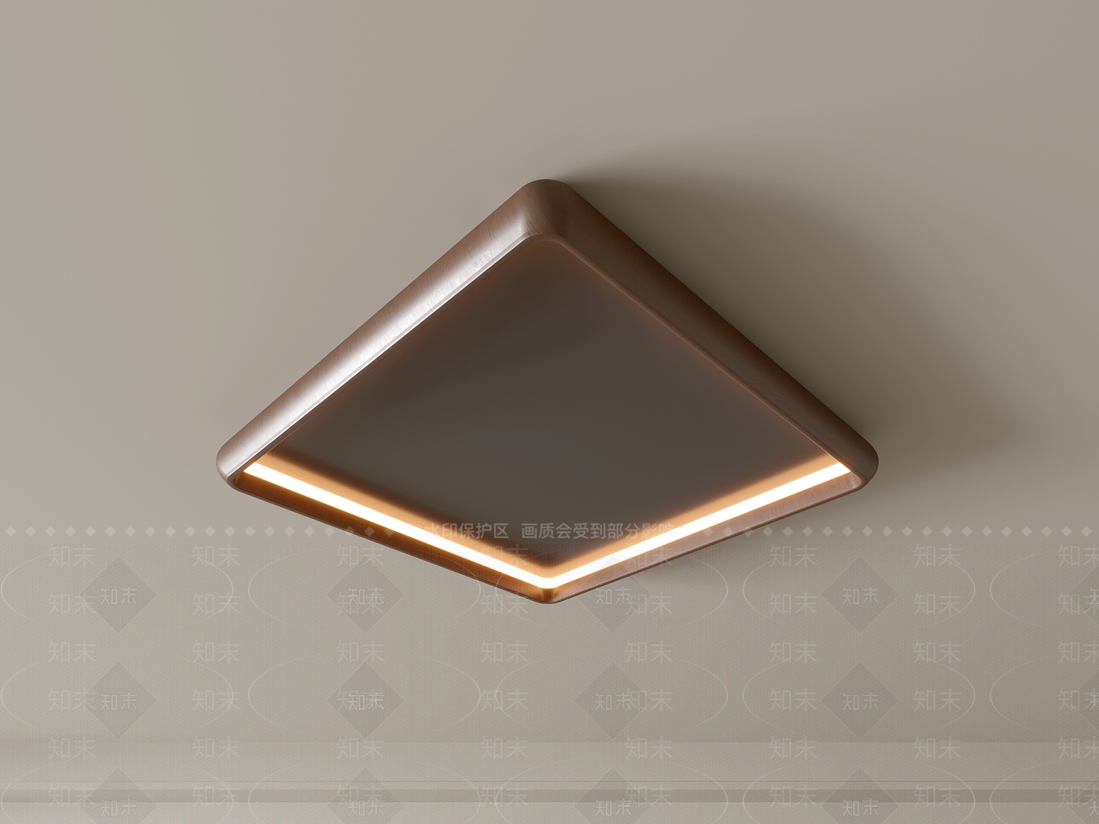 现代吸顶灯3D模型下载【ID:1195634017】