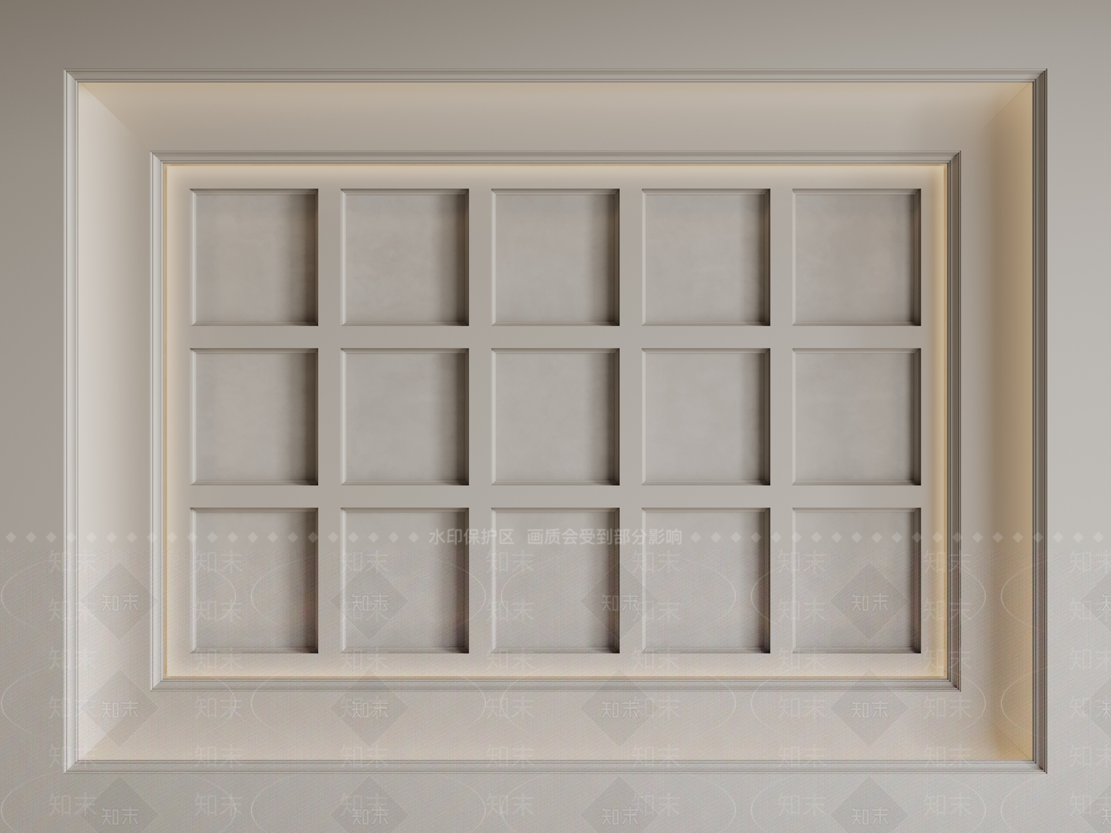 法式欧式吊顶SU模型下载【ID:1195635767】