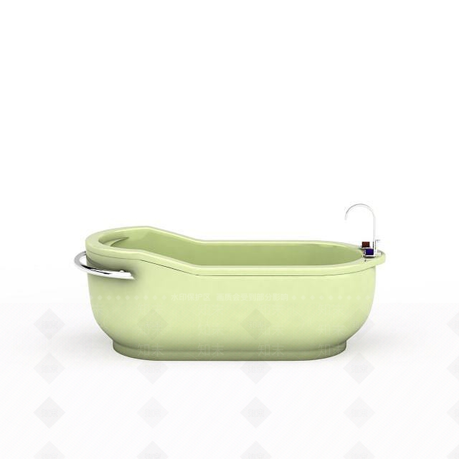 现代时尚浴缸3D模型下载【ID:1195634935】