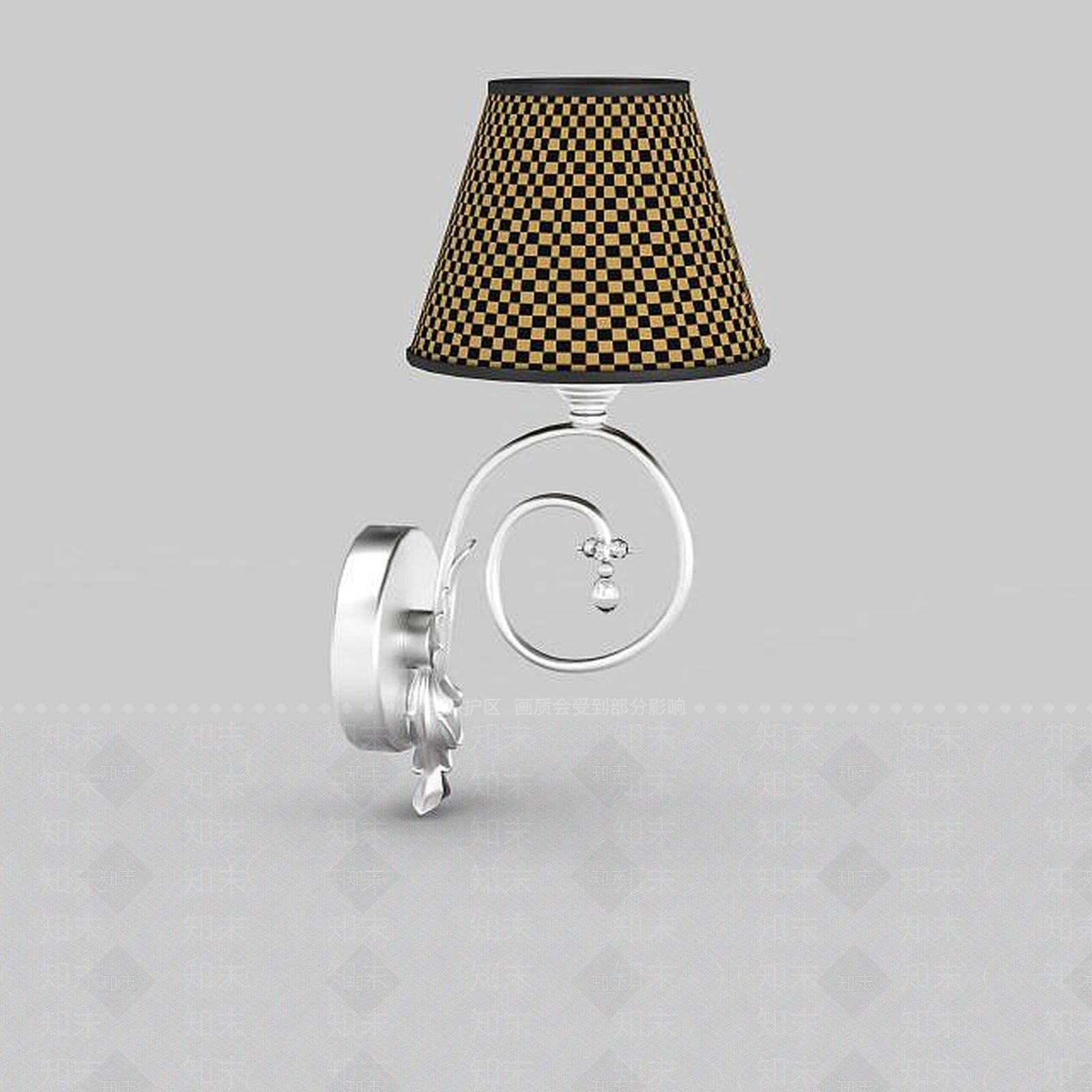 欧式古典欧式壁灯3D模型下载【ID:1195635340】