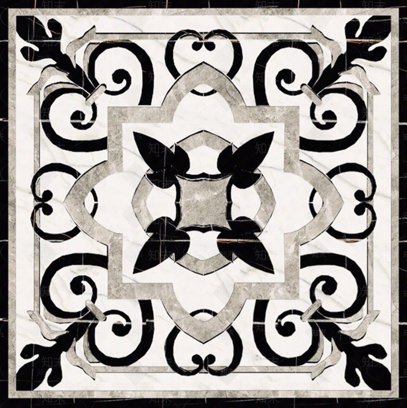 现代其他石材拼花贴图下载【ID:1195636181】