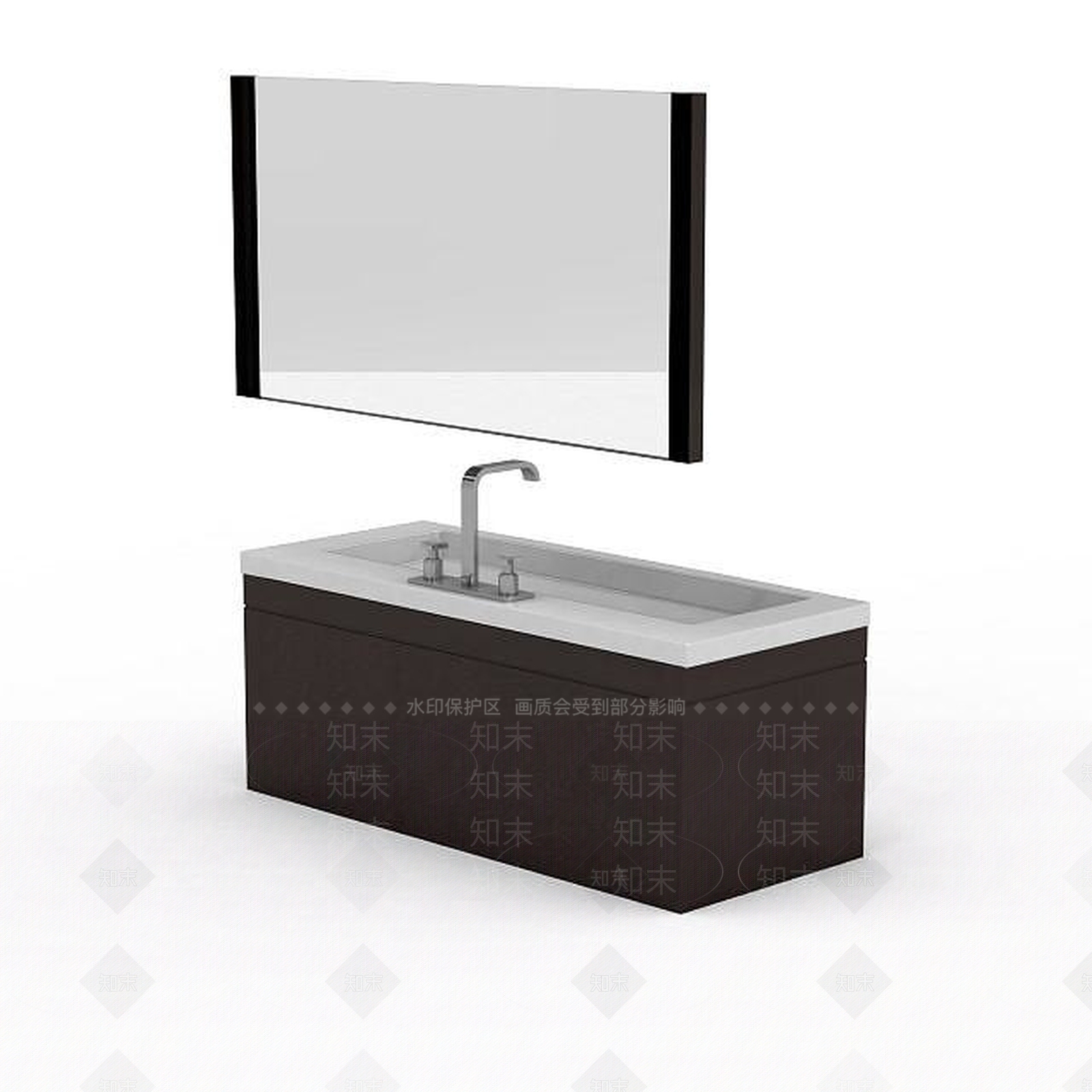 现代简约卫浴组合3D模型下载【ID:1195635616】