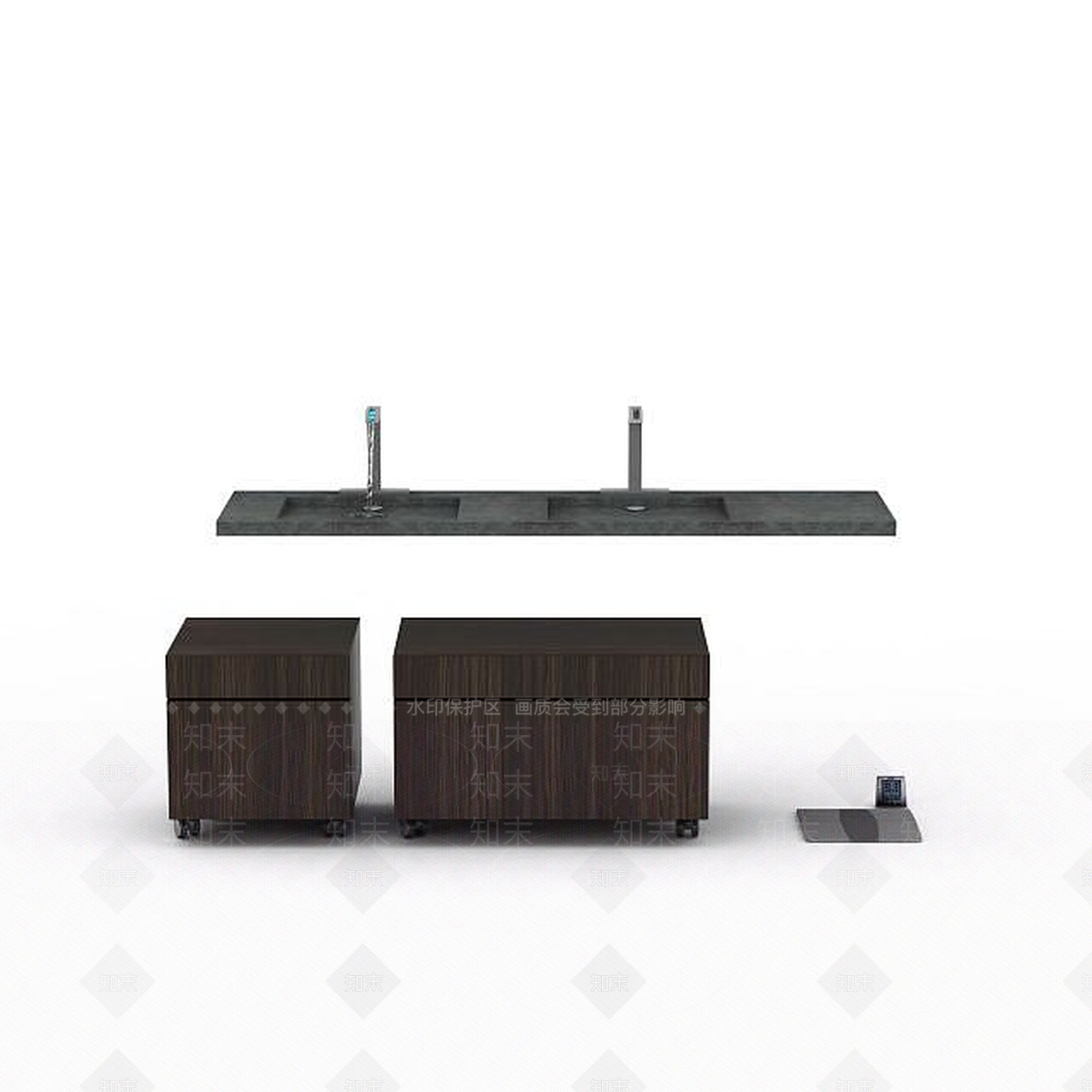 现代简约卫浴组合3D模型下载【ID:1195635679】