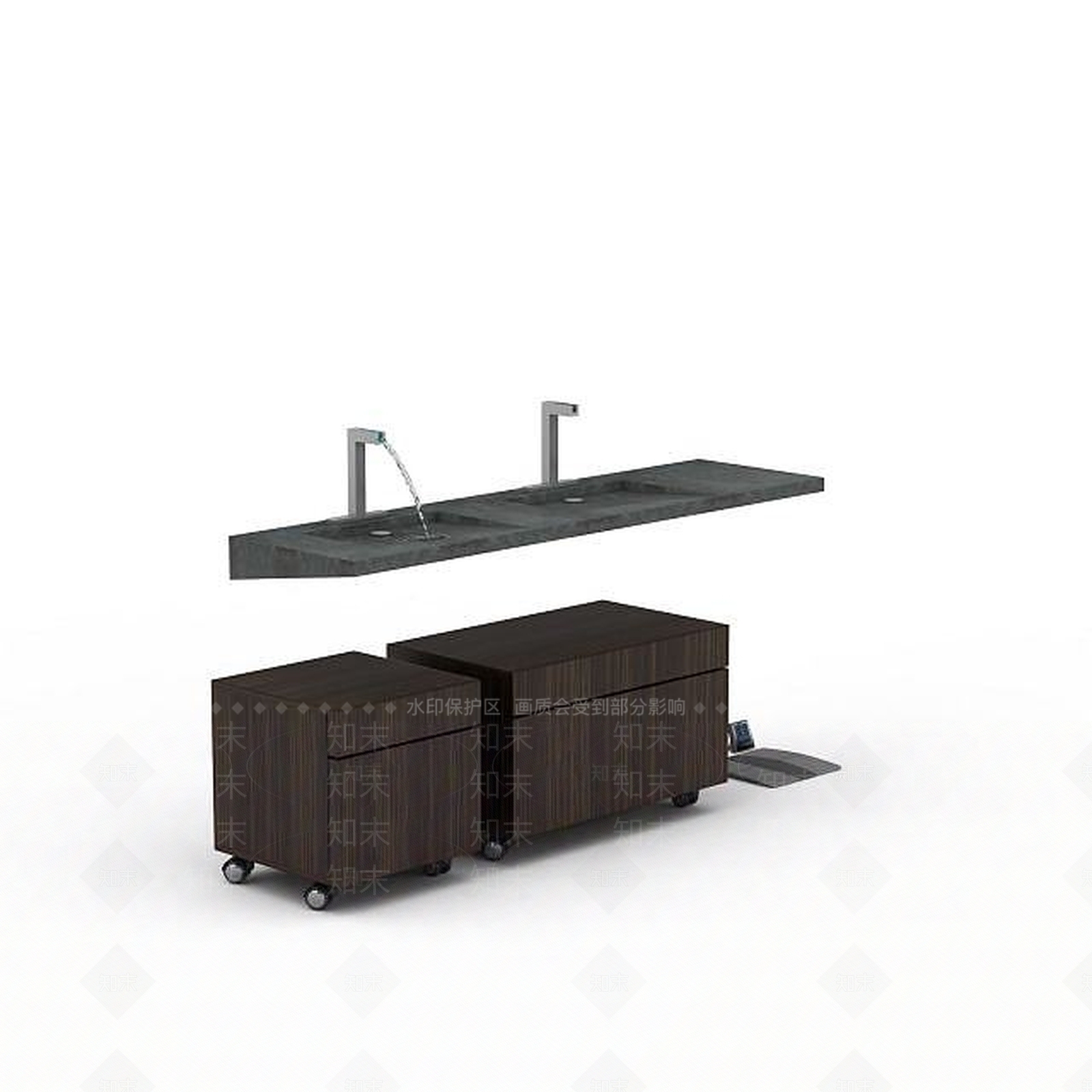 现代简约卫浴组合3D模型下载【ID:1195635679】