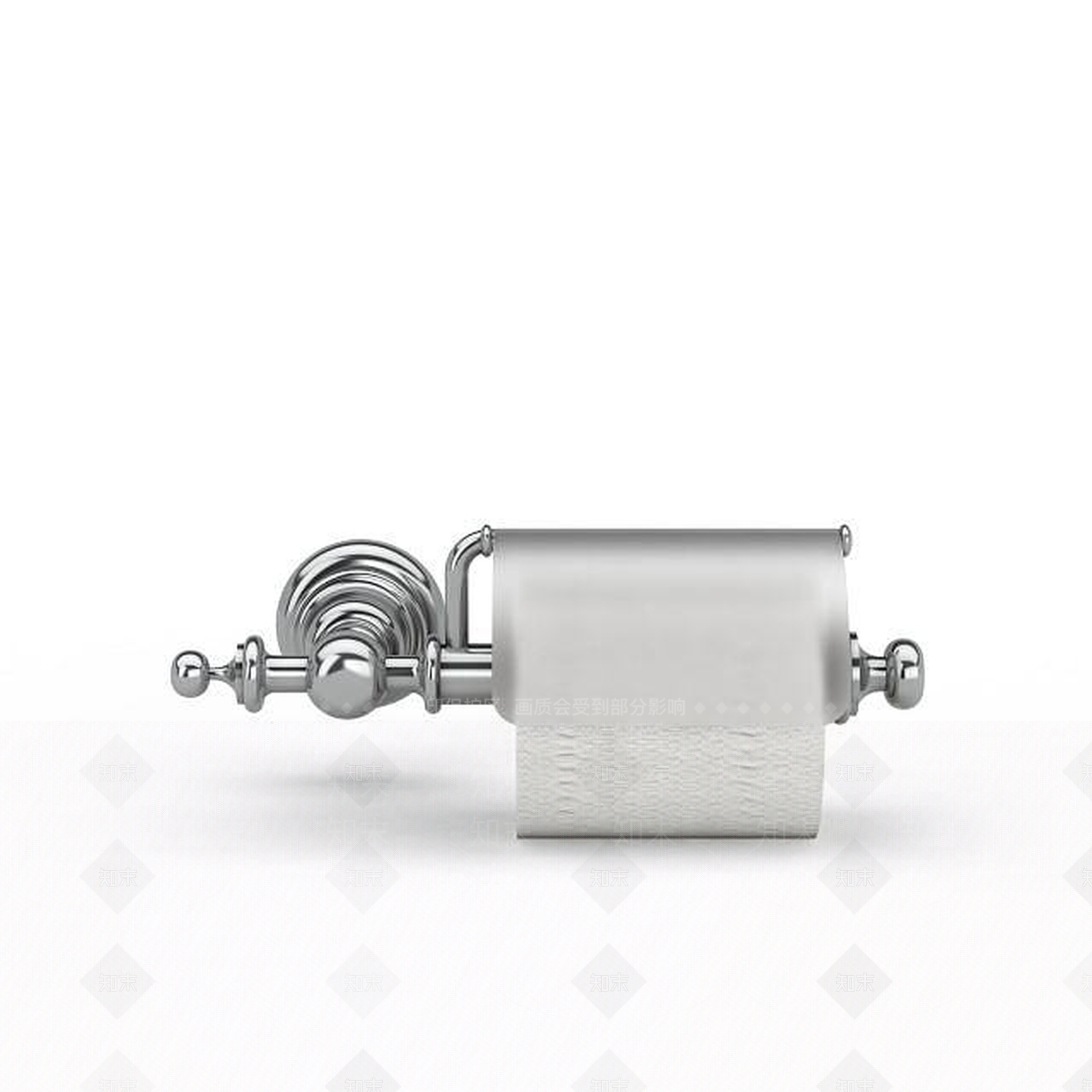 现代卫生纸架3D模型下载【ID:1195636394】