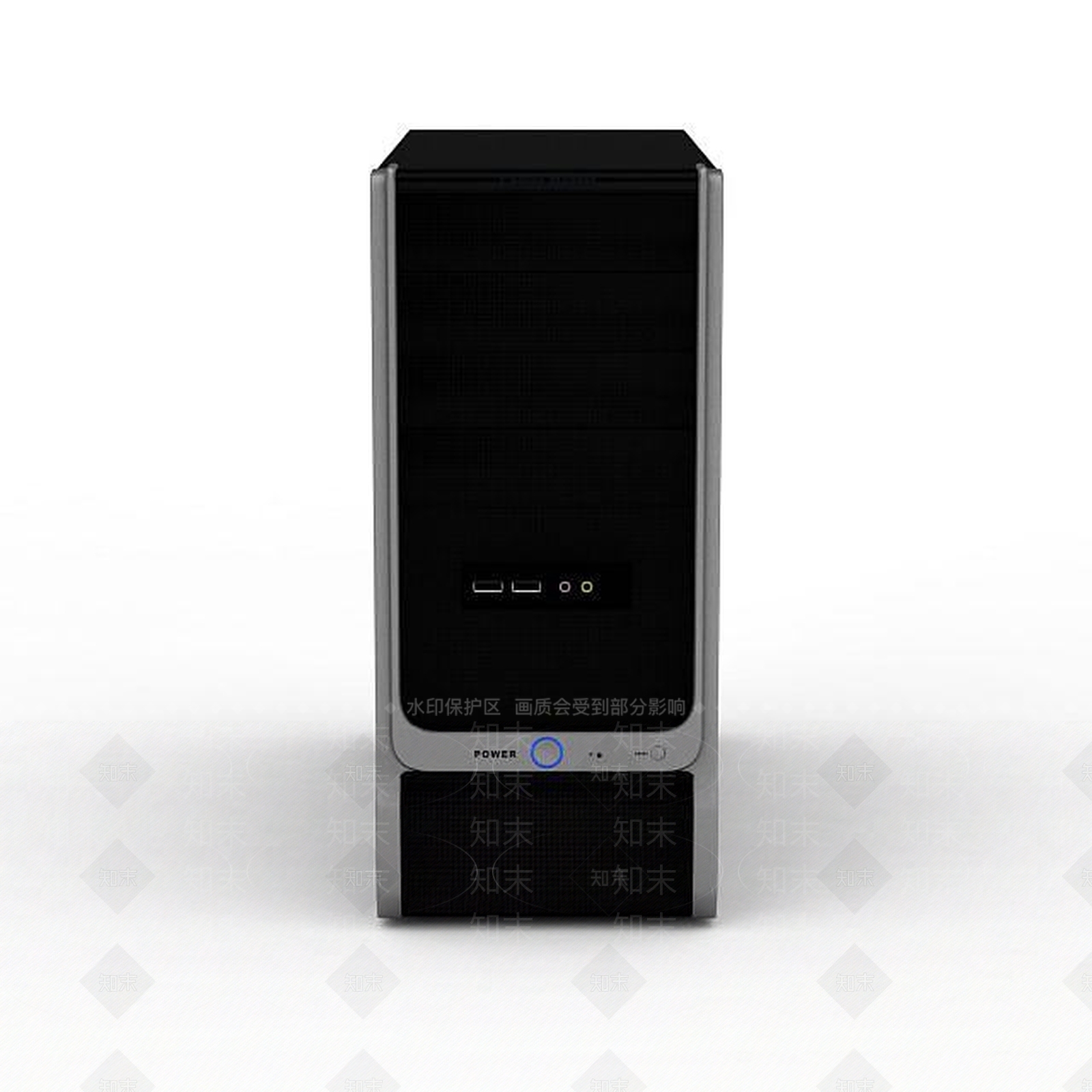 现代游戏机箱3D模型下载【ID:1195636556】