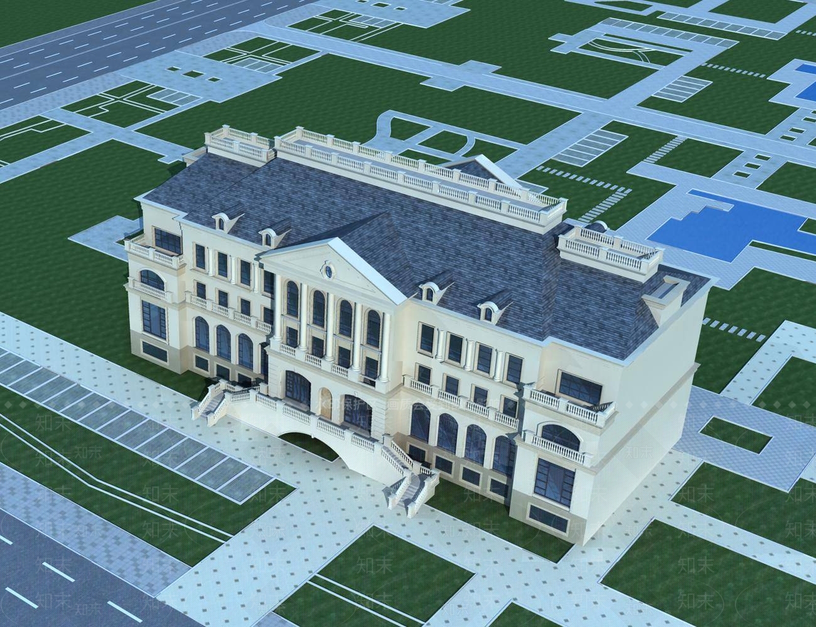 欧式其他办公空间3D模型下载【ID:1195637650】