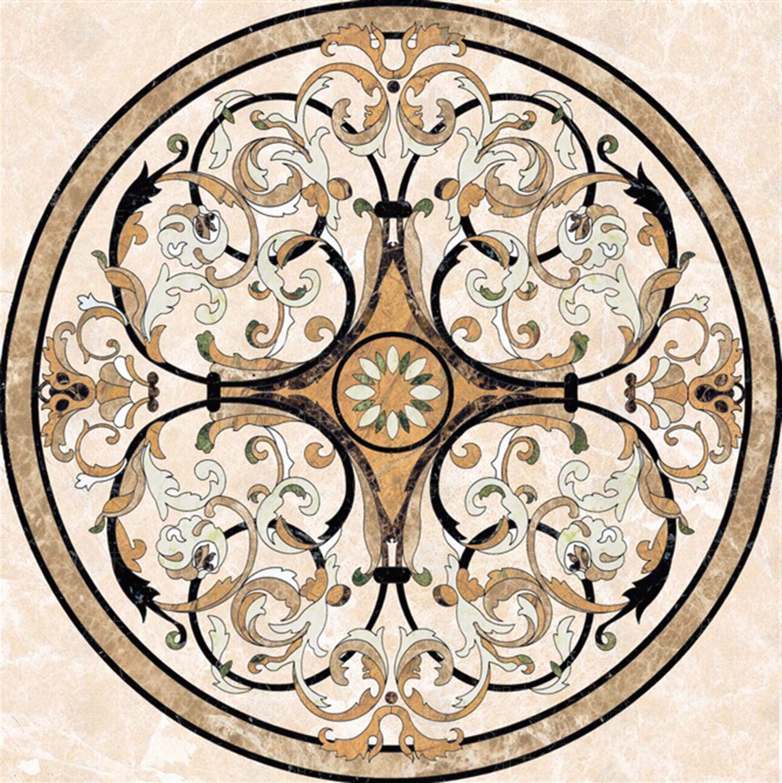 现代其他石材拼花贴图下载【ID:1195638864】