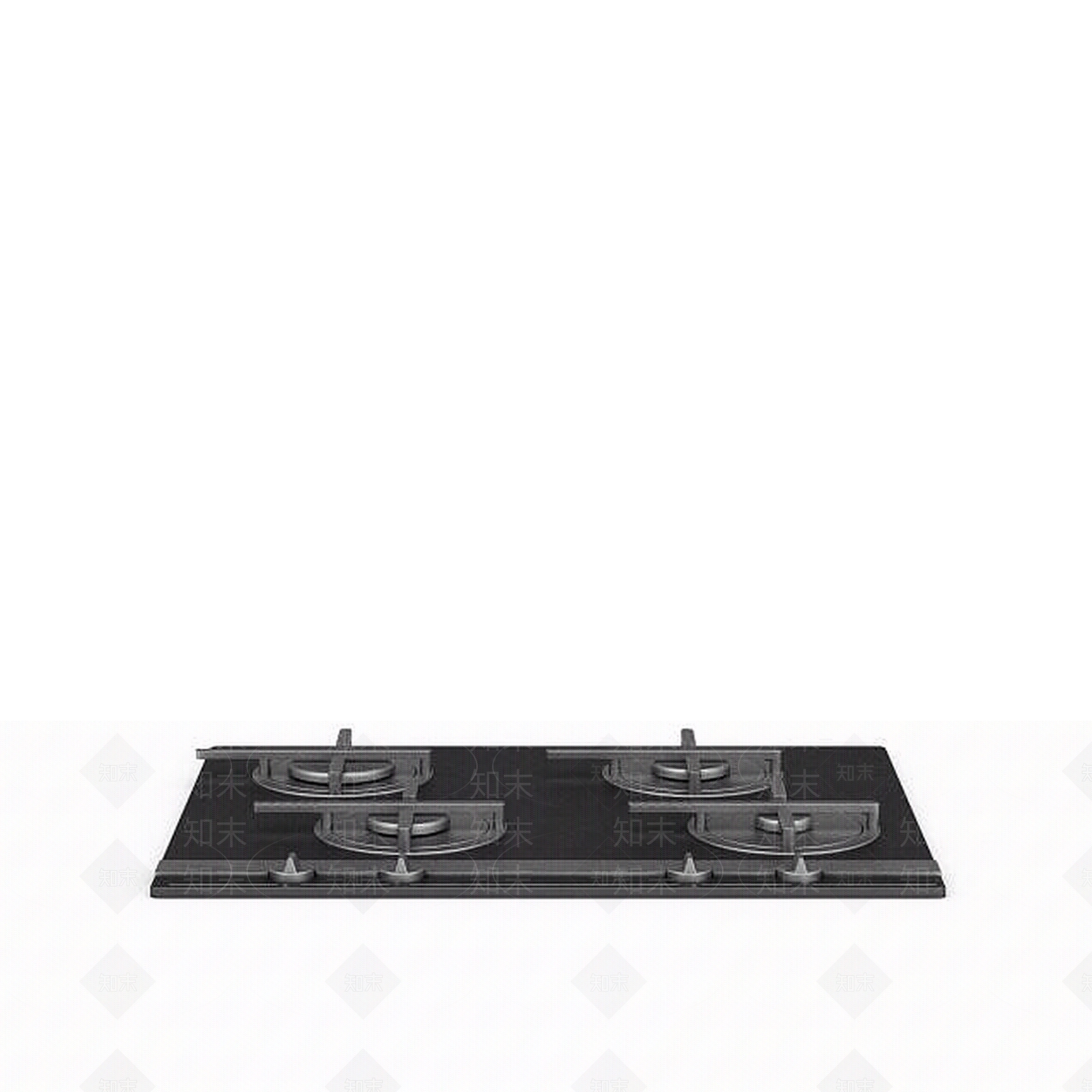 现代家用煤气灶3D模型下载【ID:1195643028】