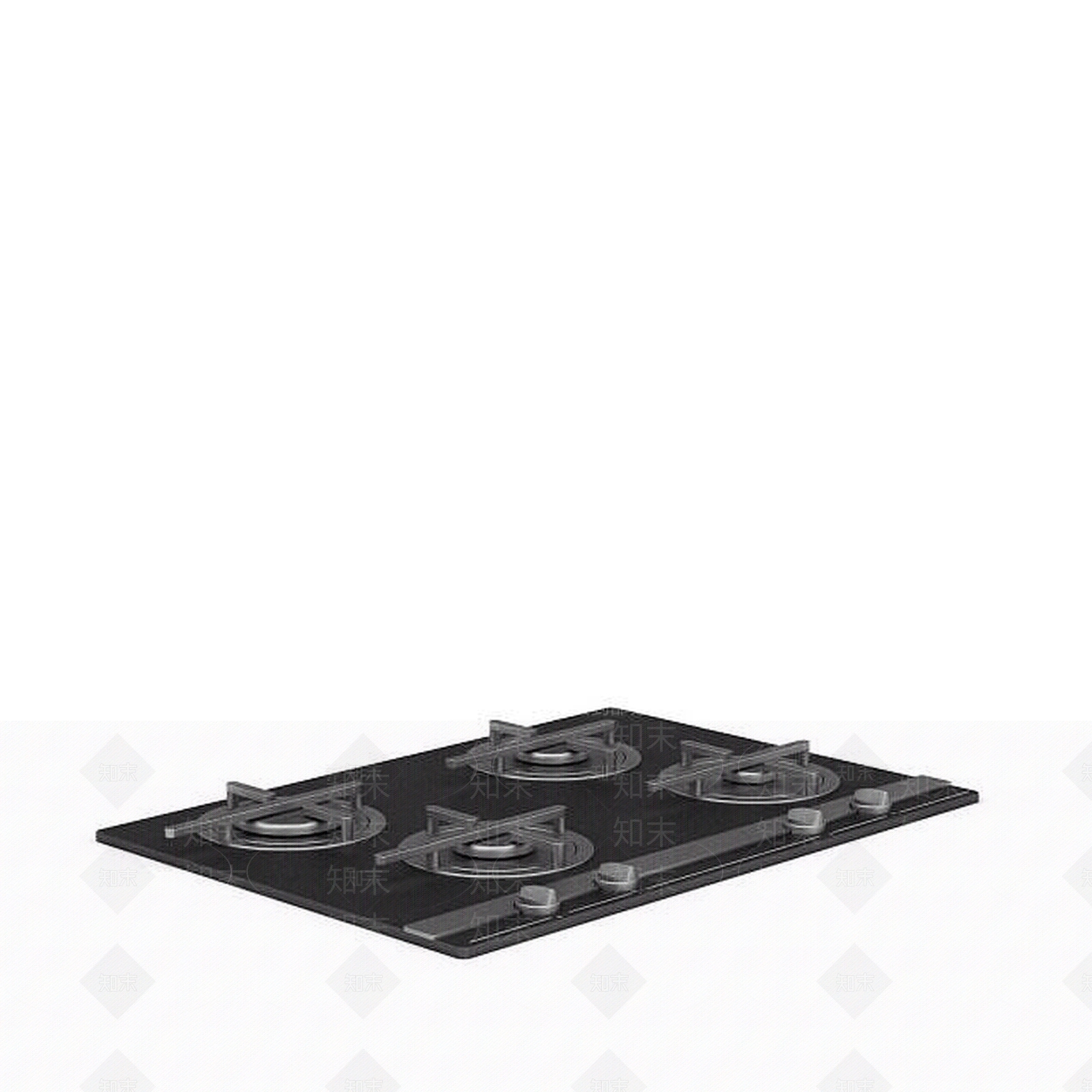 现代家用煤气灶3D模型下载【ID:1195643028】