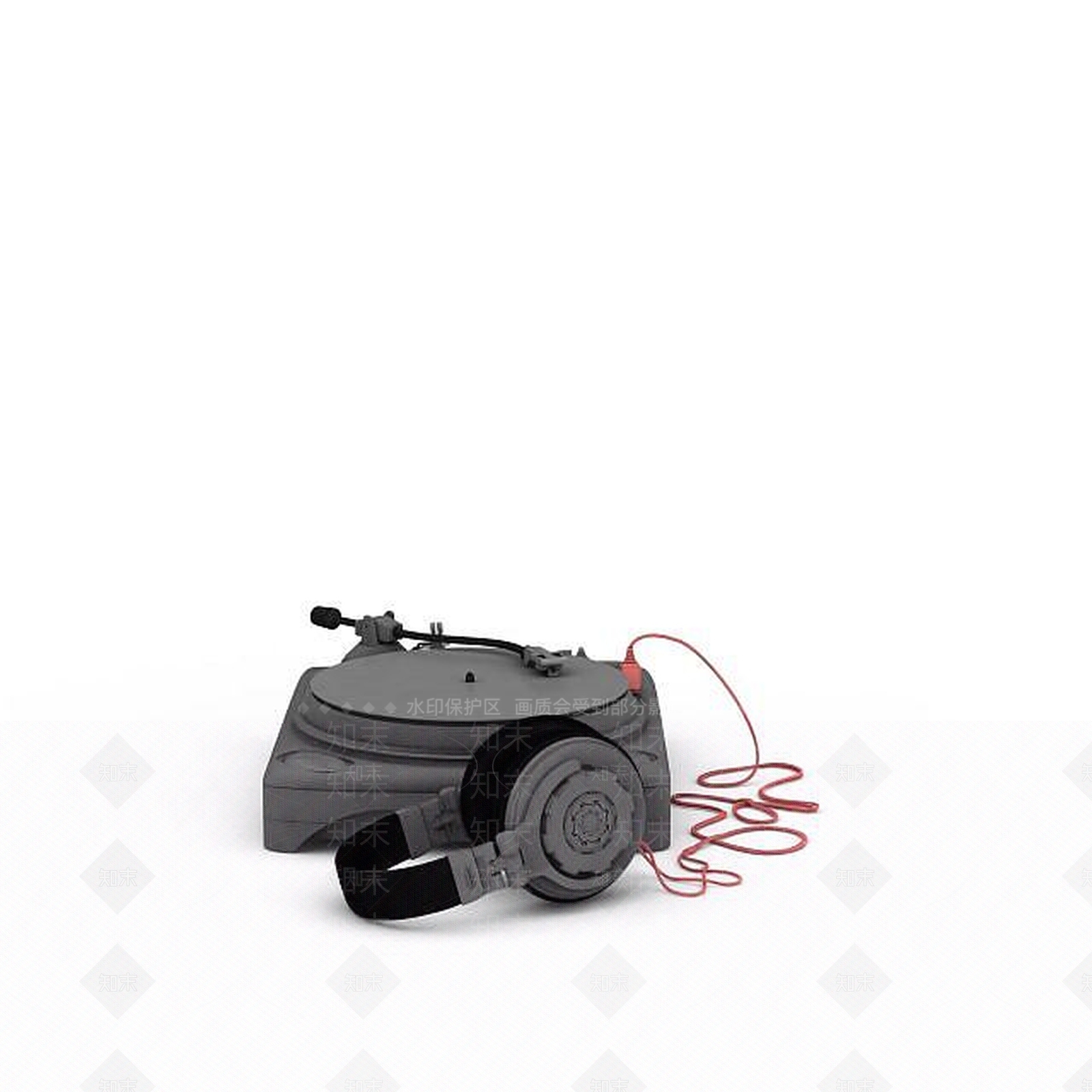 现代DJ打碟机3D模型下载【ID:1195643279】