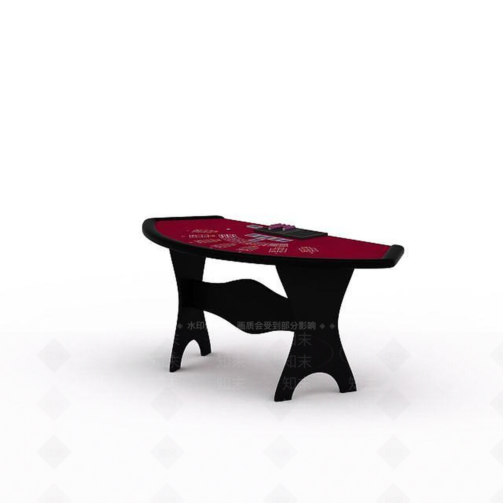 现代赌博桌3D模型下载【ID:1195643606】