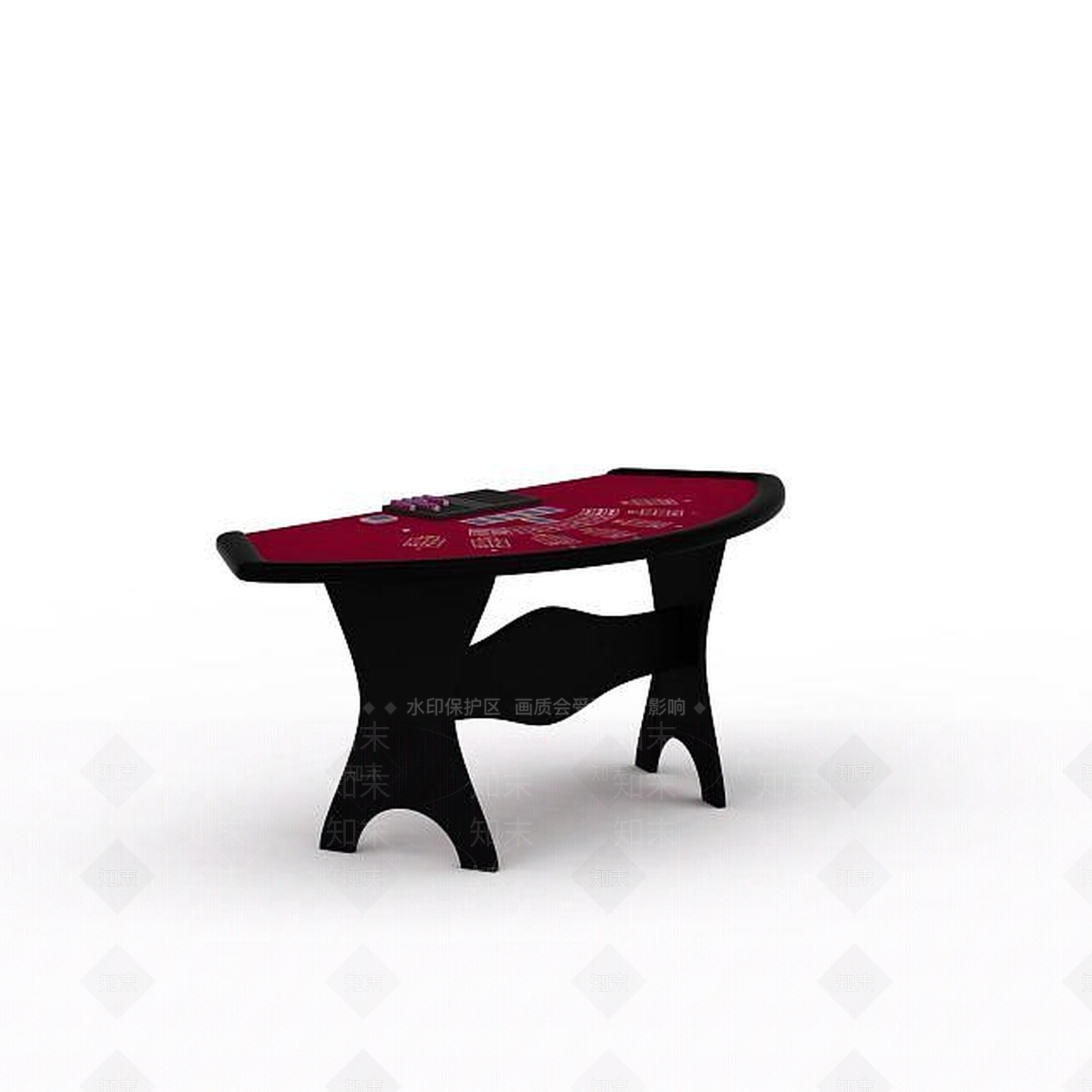 现代赌博桌3D模型下载【ID:1195643606】