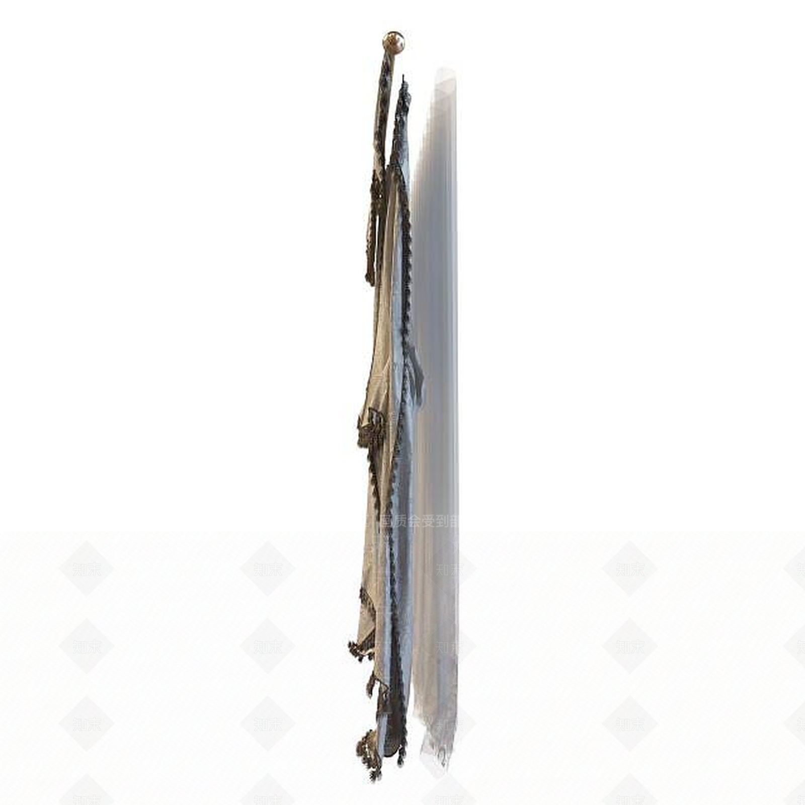 现代简约窗帘3D模型下载【ID:1195643850】