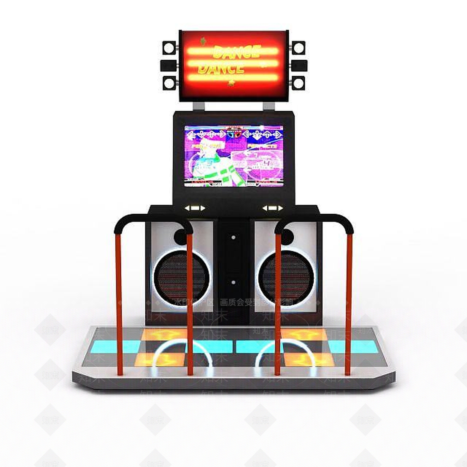 现代跳舞机3D模型下载【ID:1195643814】
