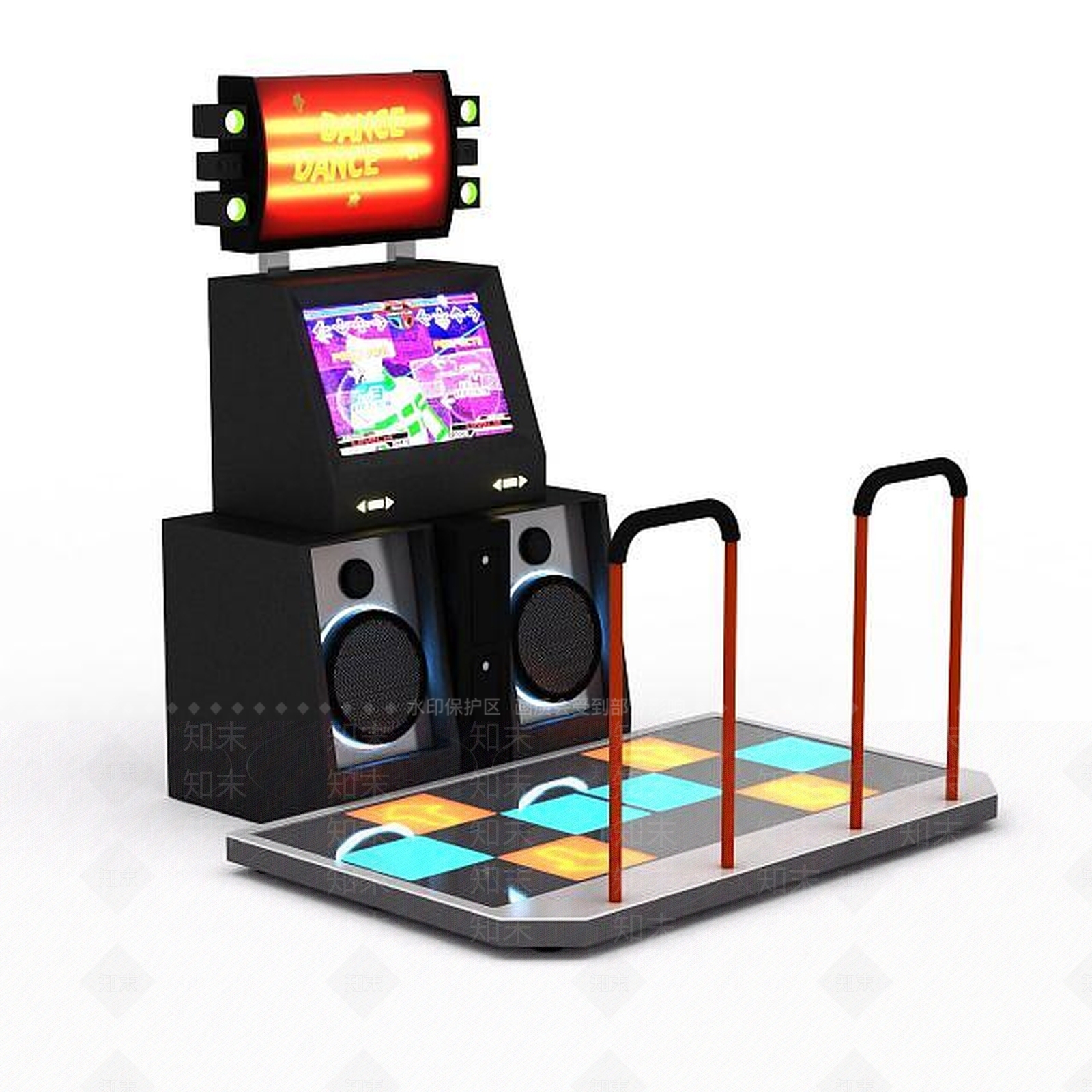 现代跳舞机3D模型下载【ID:1195643814】