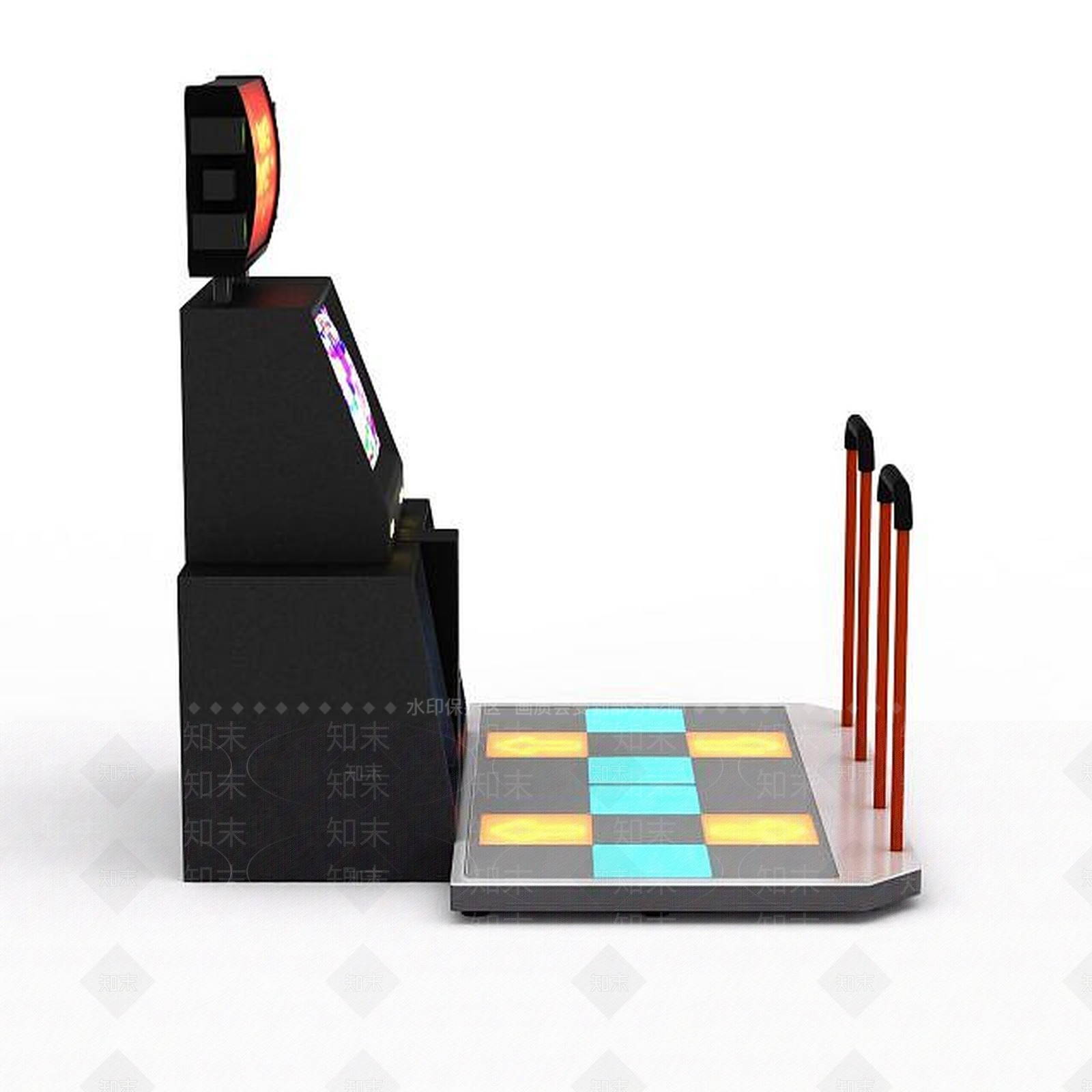 现代跳舞机3D模型下载【ID:1195643814】