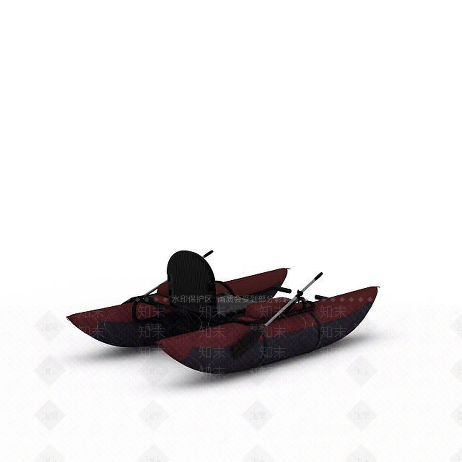 现代皮筏艇3D模型下载【ID:1195644598】