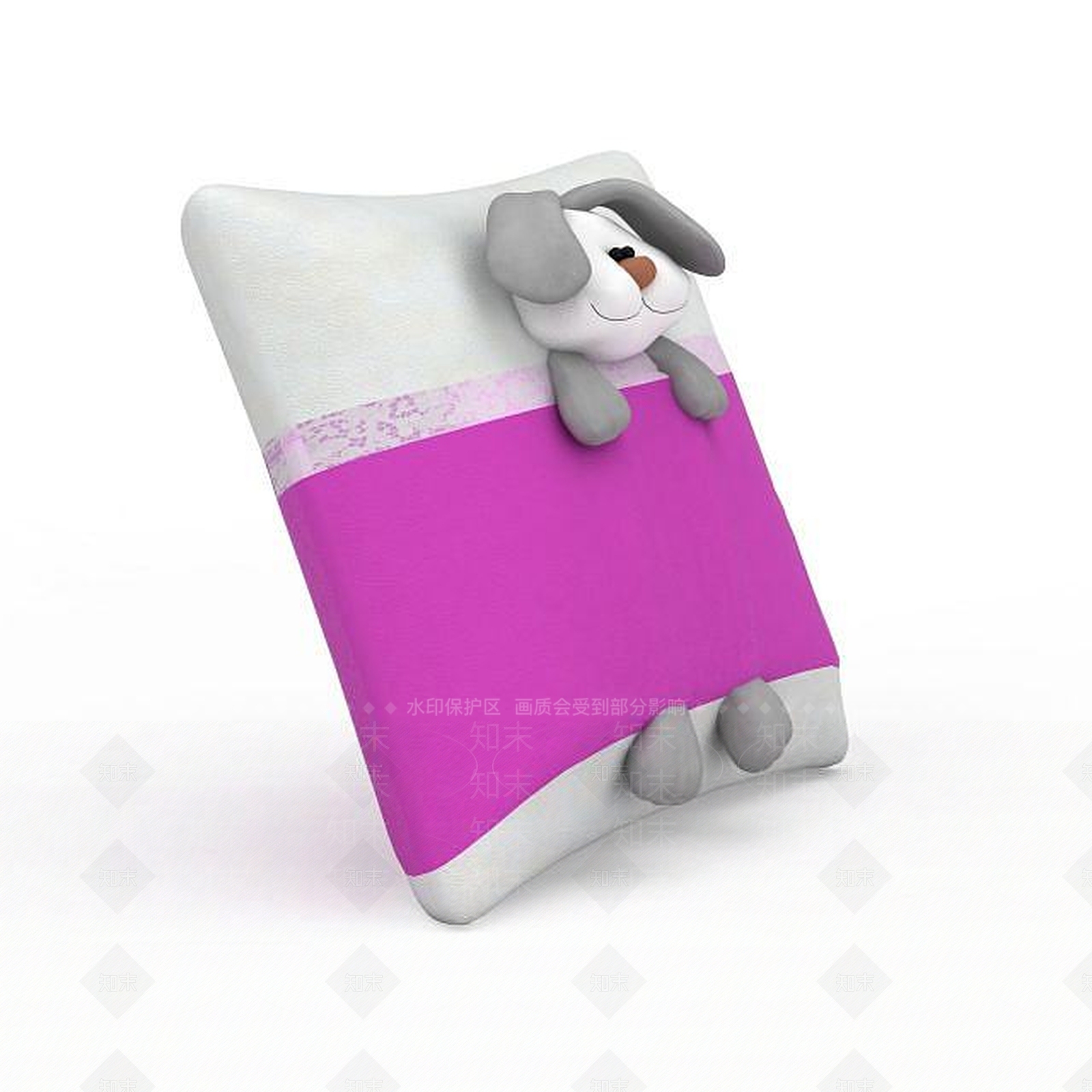 现代简约抱枕3D模型下载【ID:1195647223】