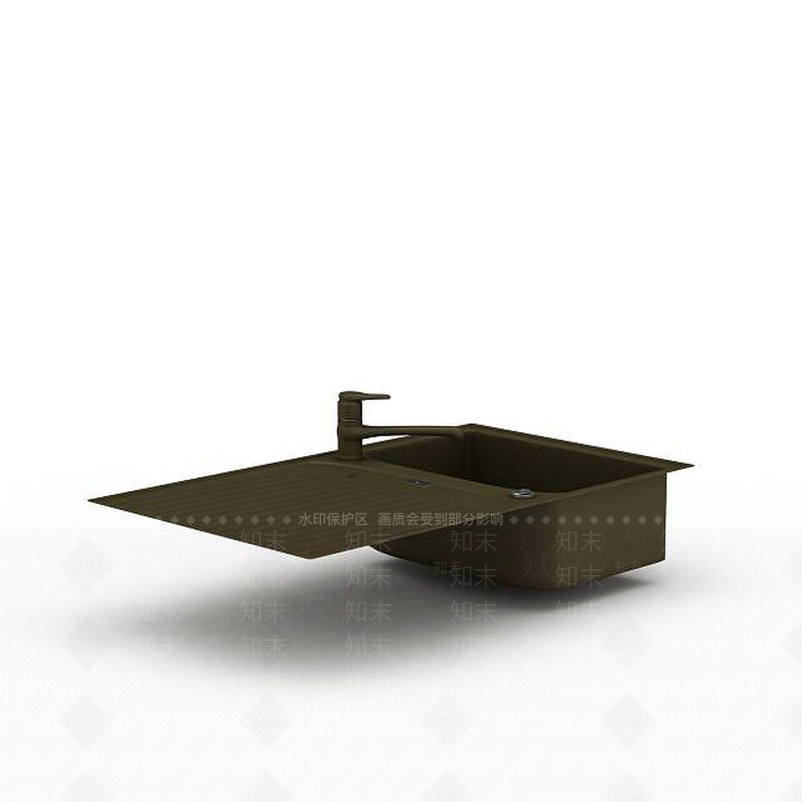 现代厨房洗漱池3D模型下载【ID:1195647219】