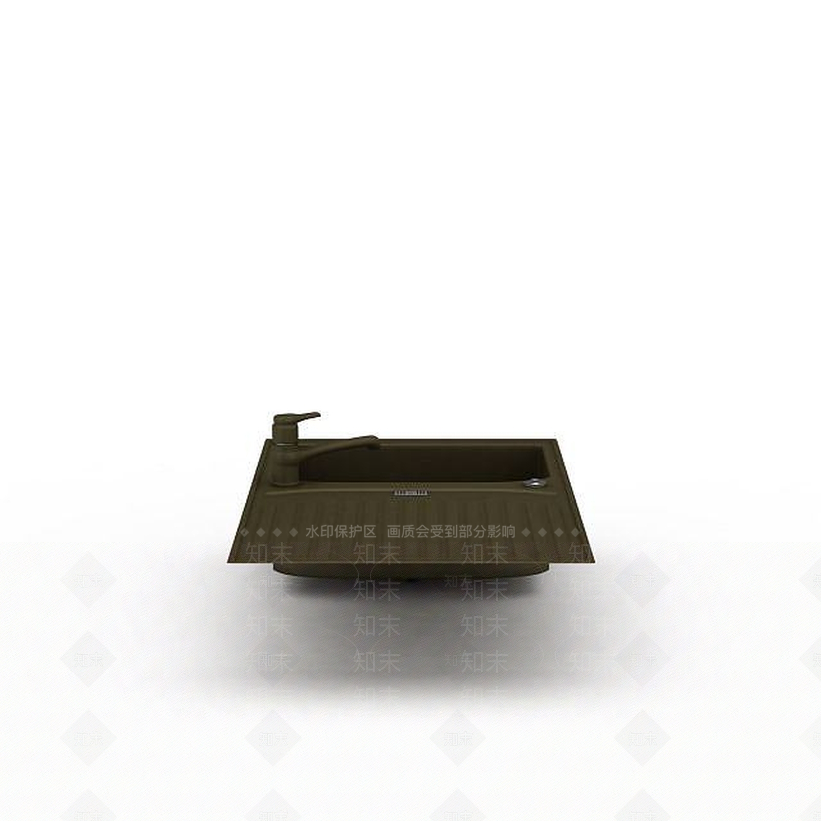 现代厨房洗漱池3D模型下载【ID:1195647219】