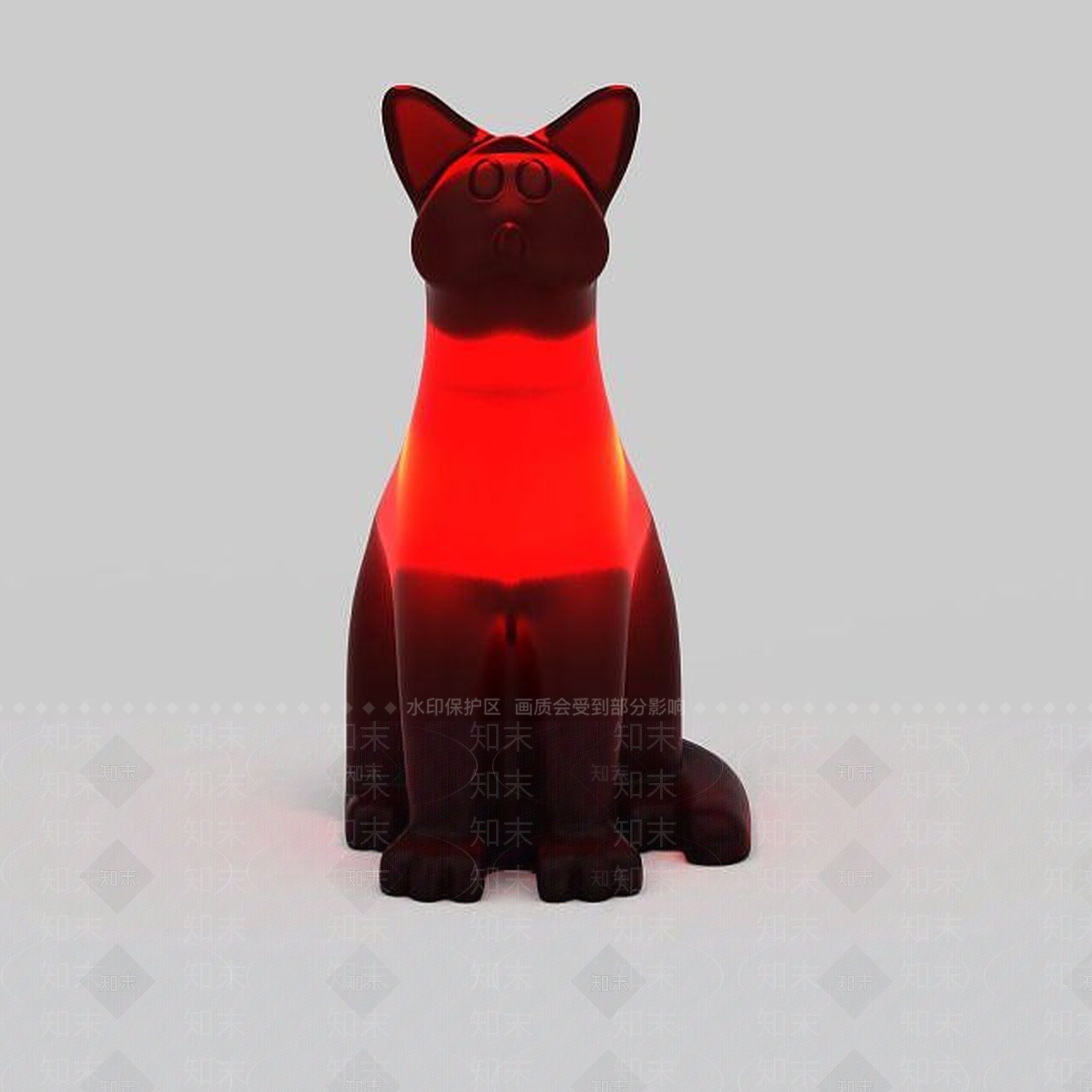 现代小猫台灯3D模型下载【ID:1195647541】