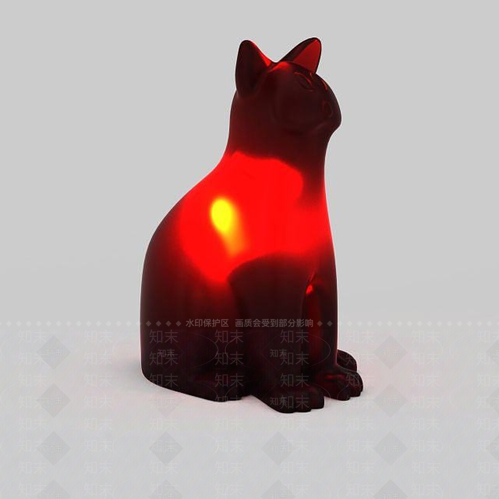 现代小猫台灯3D模型下载【ID:1195647541】