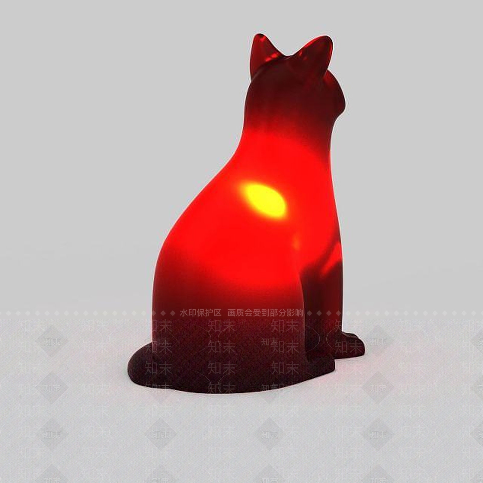 现代小猫台灯3D模型下载【ID:1195647541】