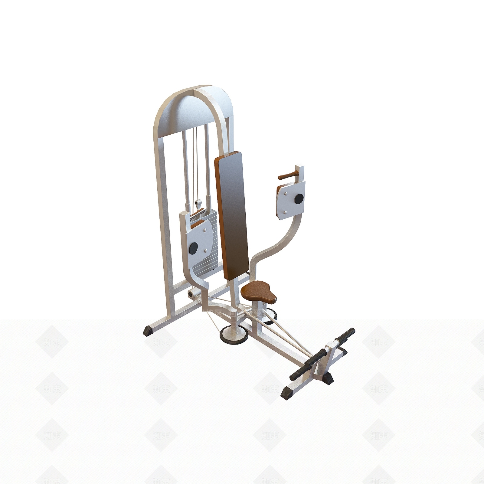 现代健身器材3D模型下载【ID:1195648187】