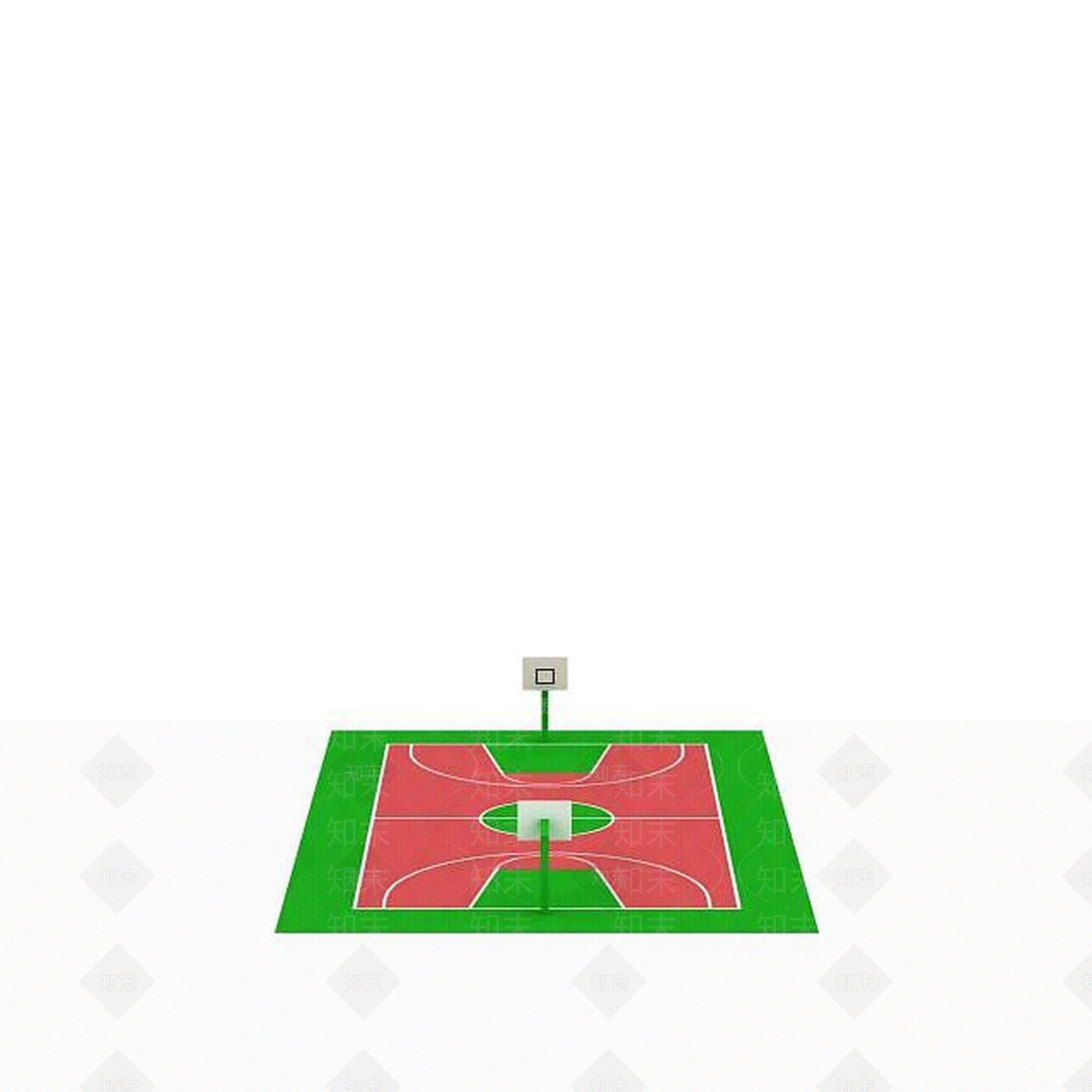 现代校园篮球场3D模型下载【ID:1195648544】