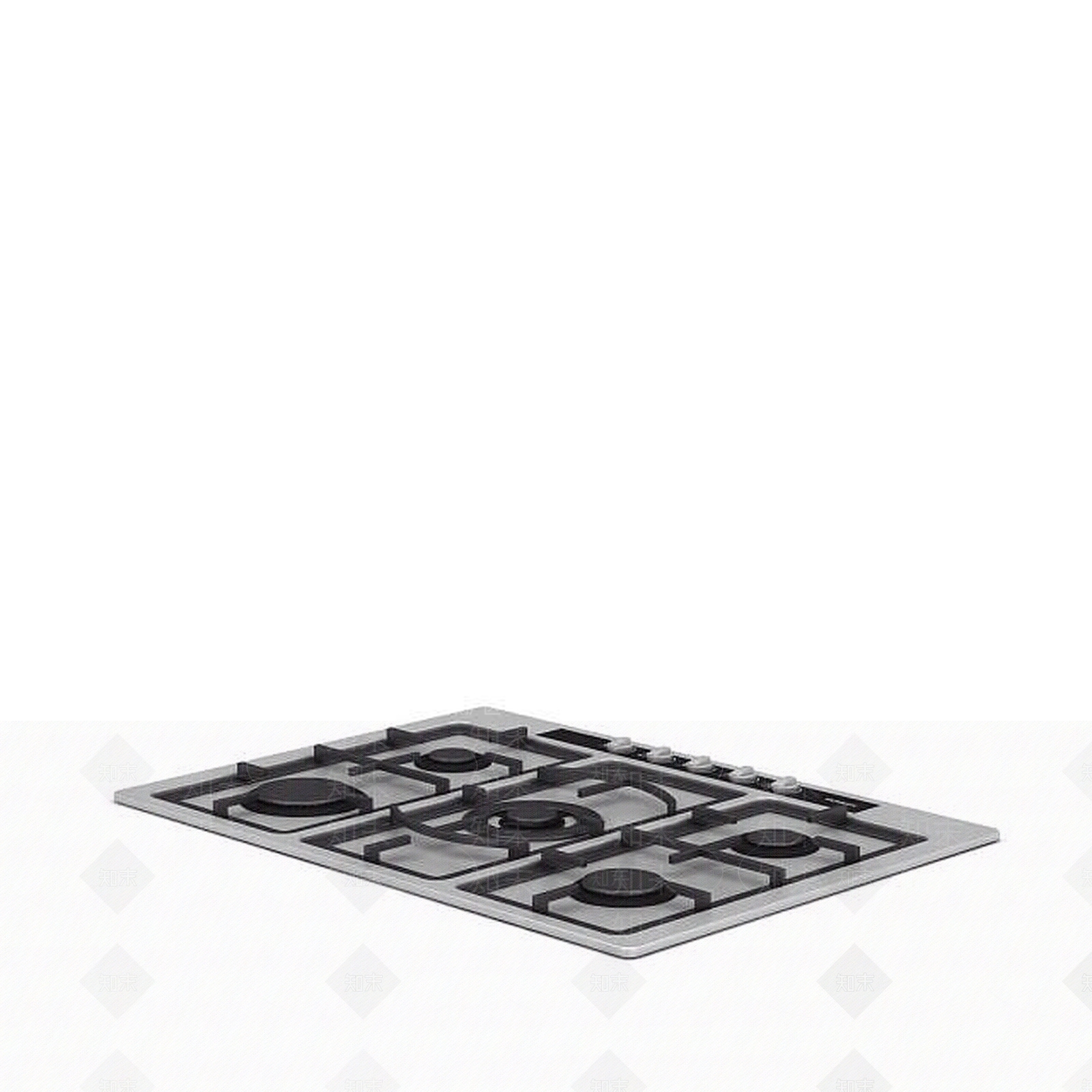 现代嵌入式煤气灶3D模型下载【ID:1195648610】