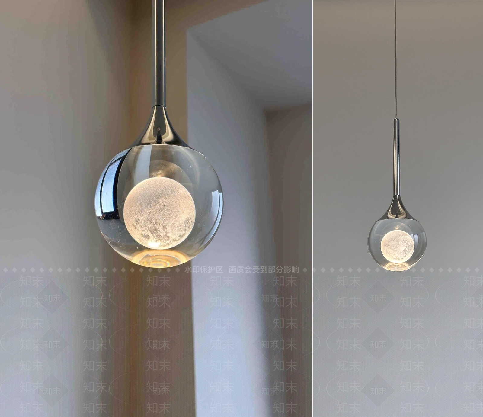 现代简约小吊灯3D模型下载【ID:1195648792】