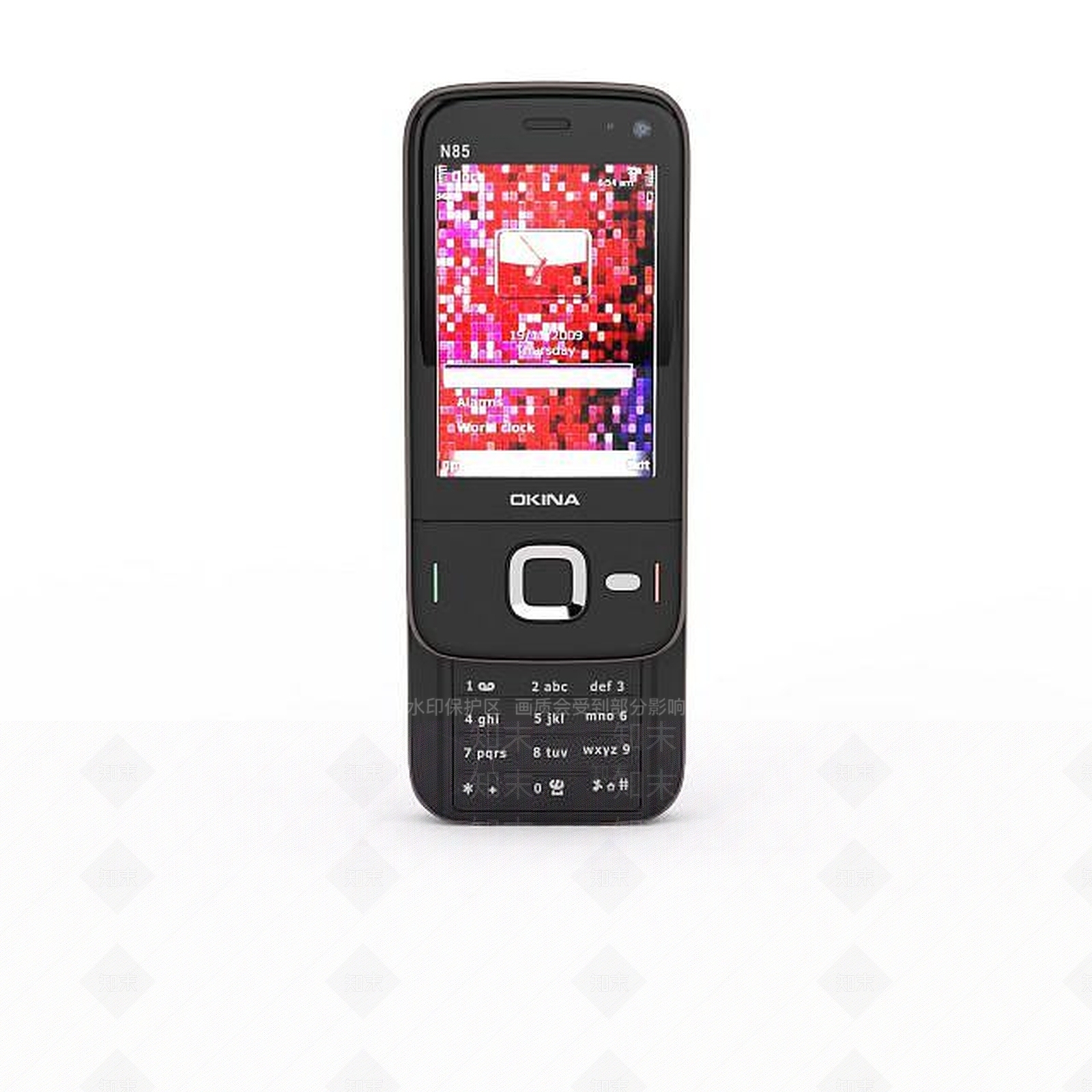 现代滑盖手机3D模型下载【ID:1195648755】