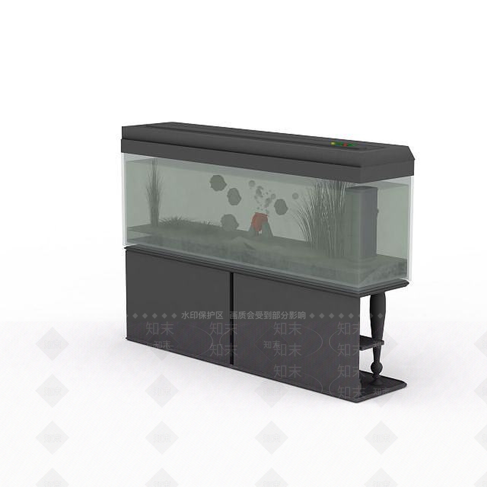 现代热带鱼缸3D模型下载【ID:1195649149】