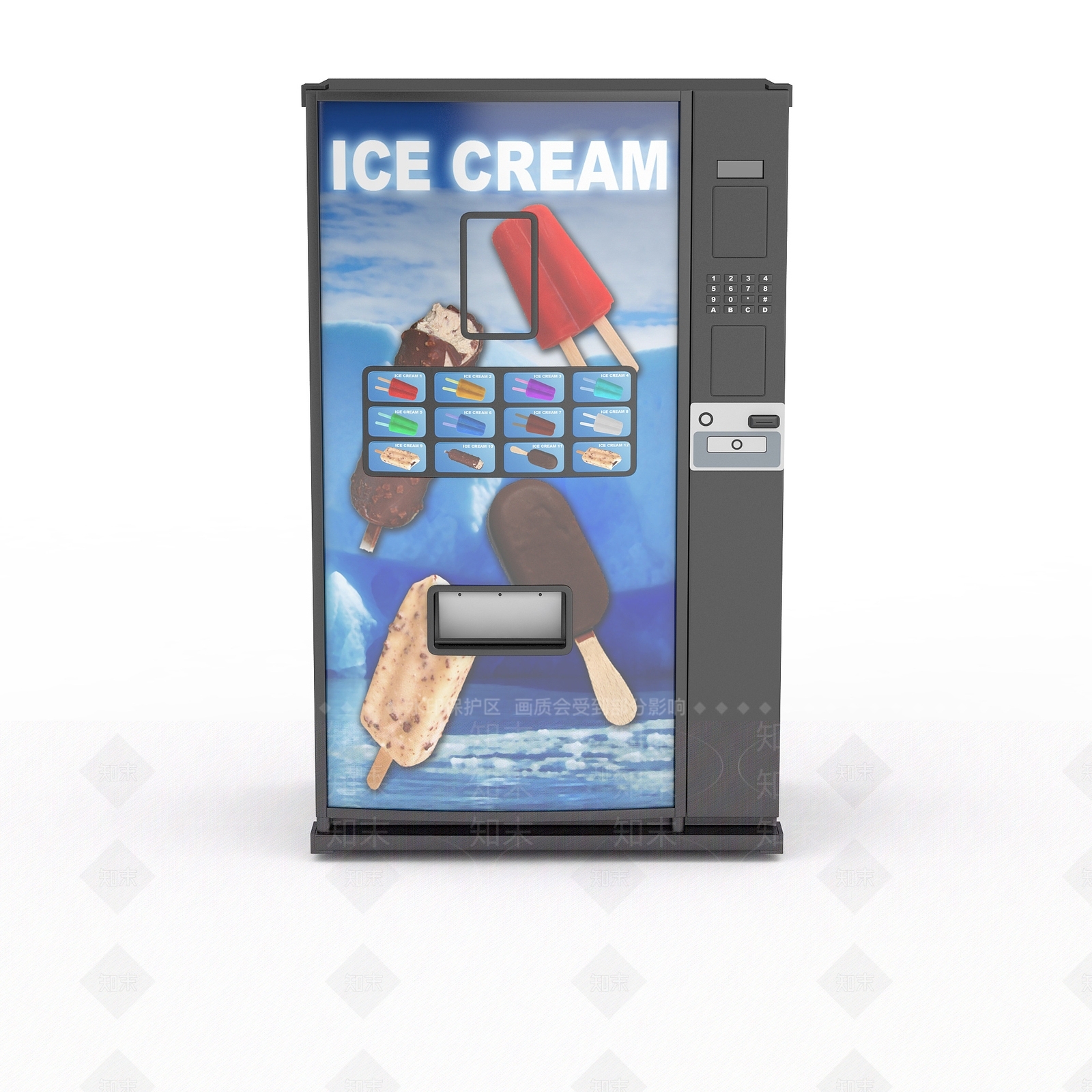 现代自动贩卖机3D模型下载【ID:1195649293】