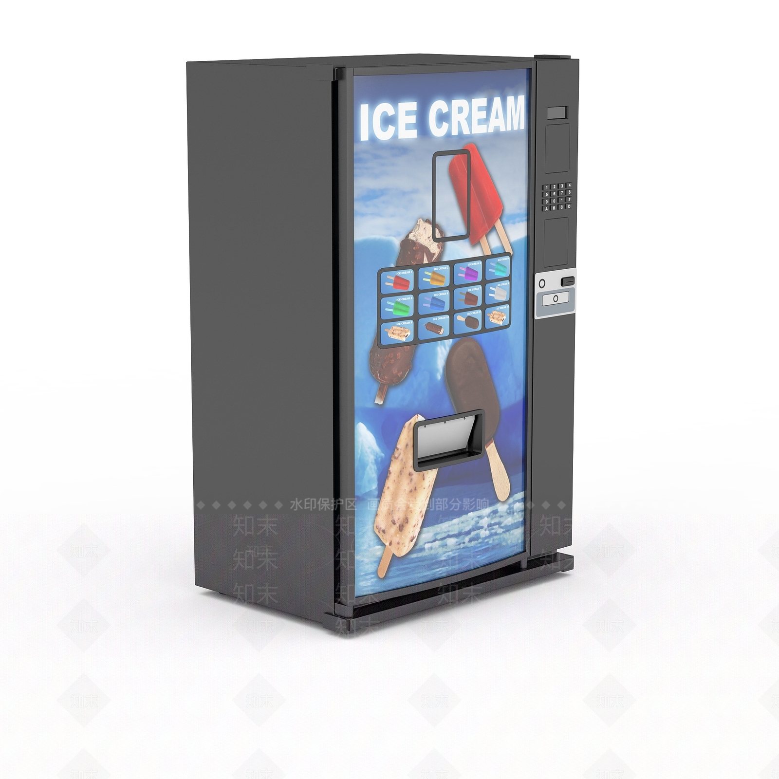 现代自动贩卖机3D模型下载【ID:1195649293】